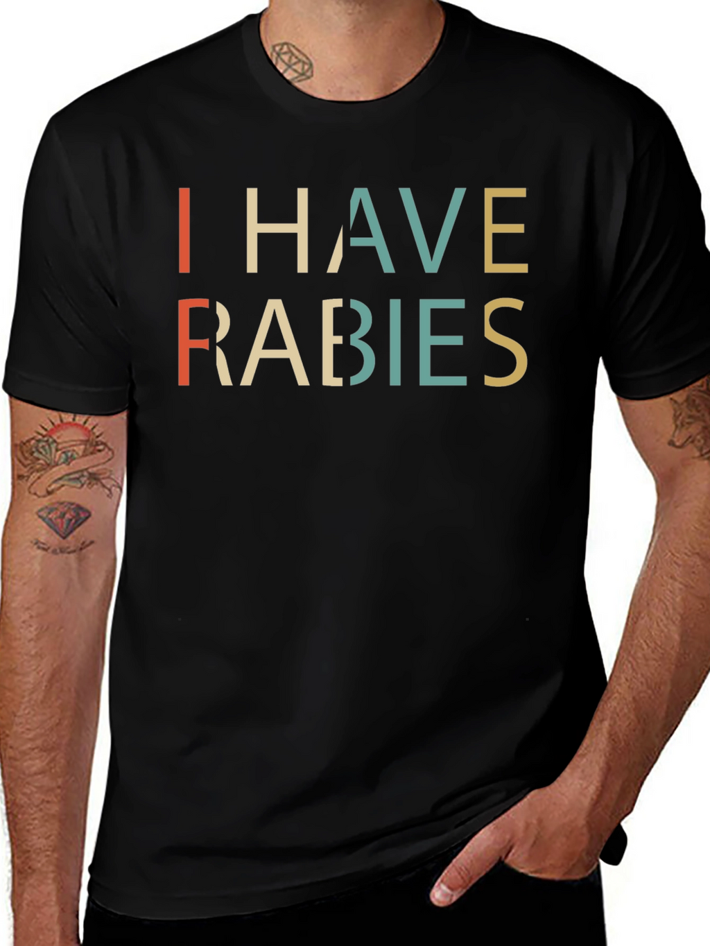 I Have Rabies T-Shirt - Retro Style Graphic Tee