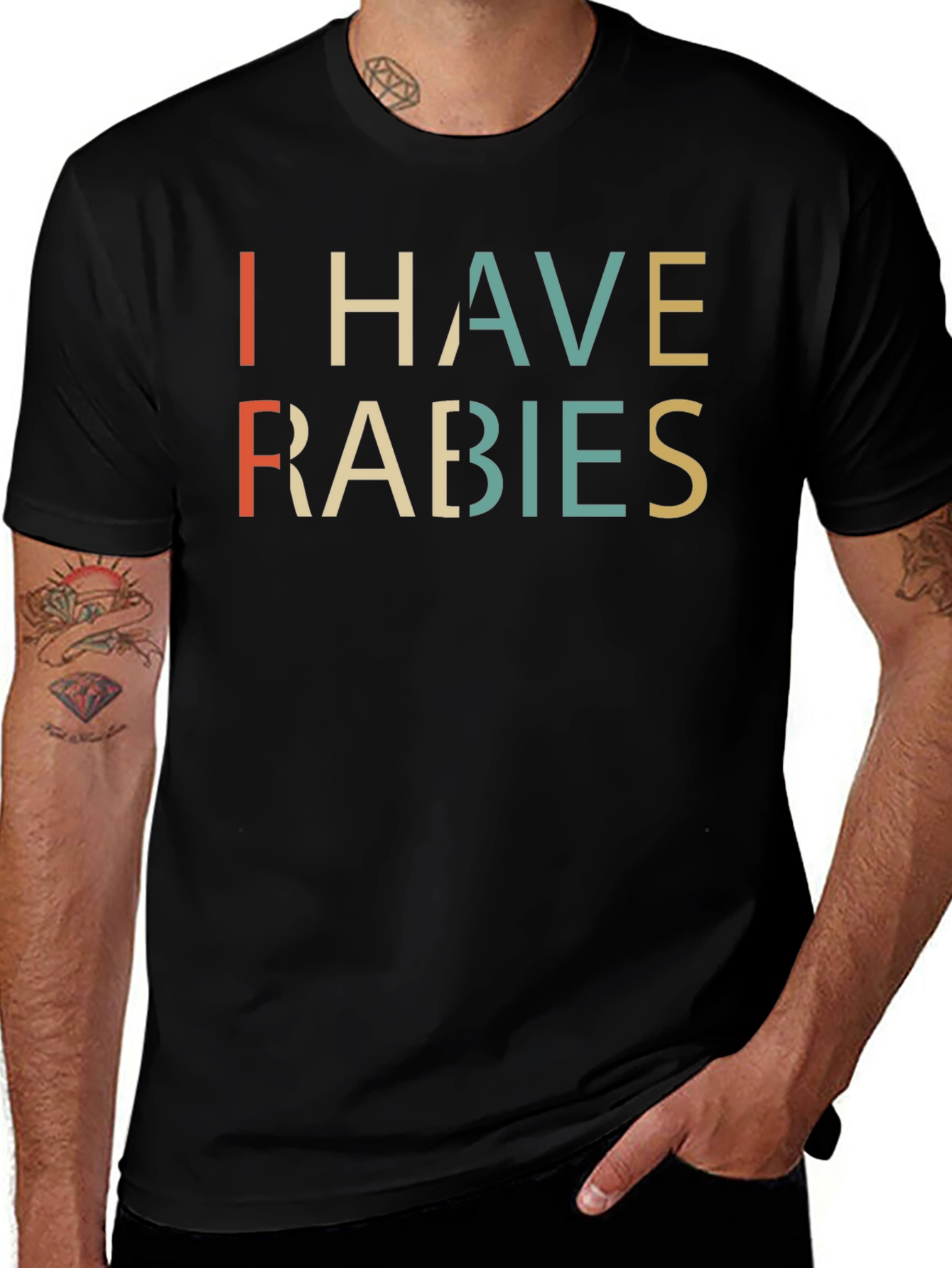 I Have Rabies T-Shirt - Retro Style Graphic Tee
