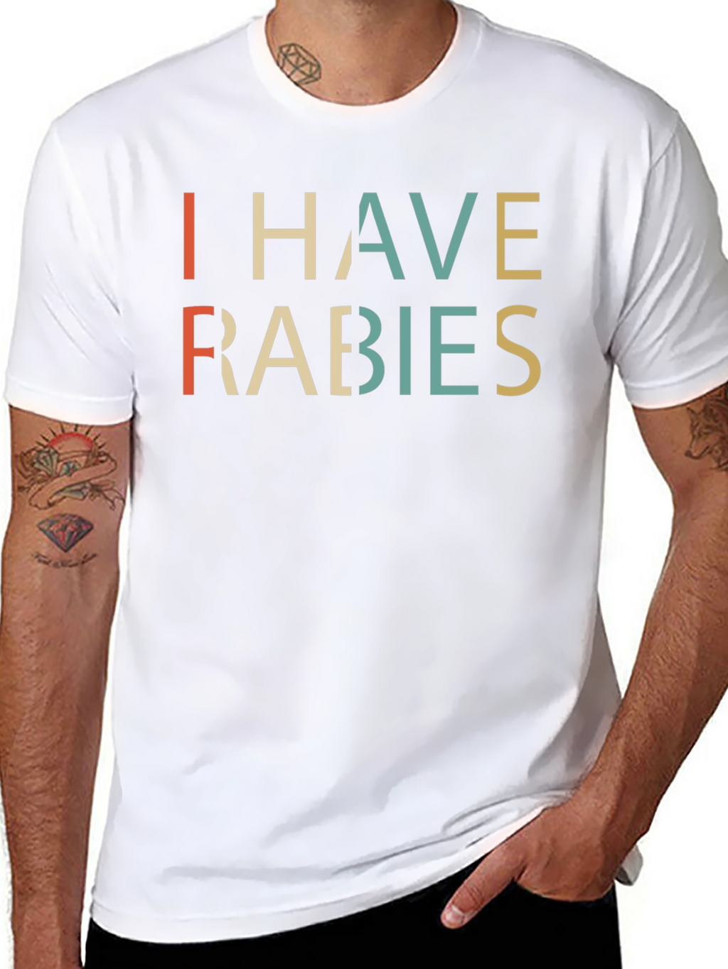 I Have Rabies T-Shirt - Retro Style Graphic Tee