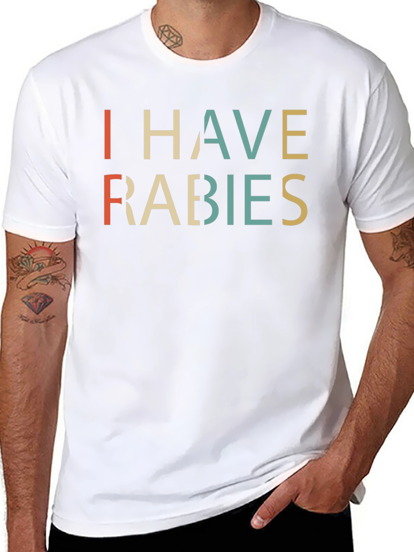 I Have Rabies T-Shirt - Retro Style Graphic Tee