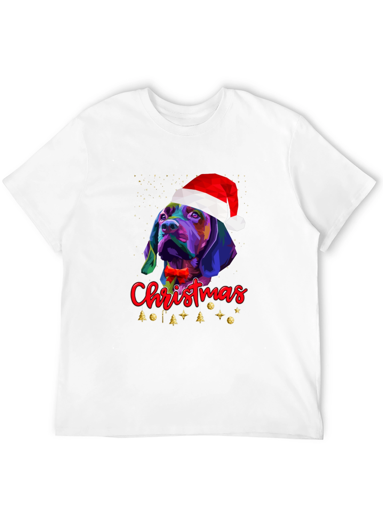 Christmas Dog T-Shirt Festive Graphic Tee