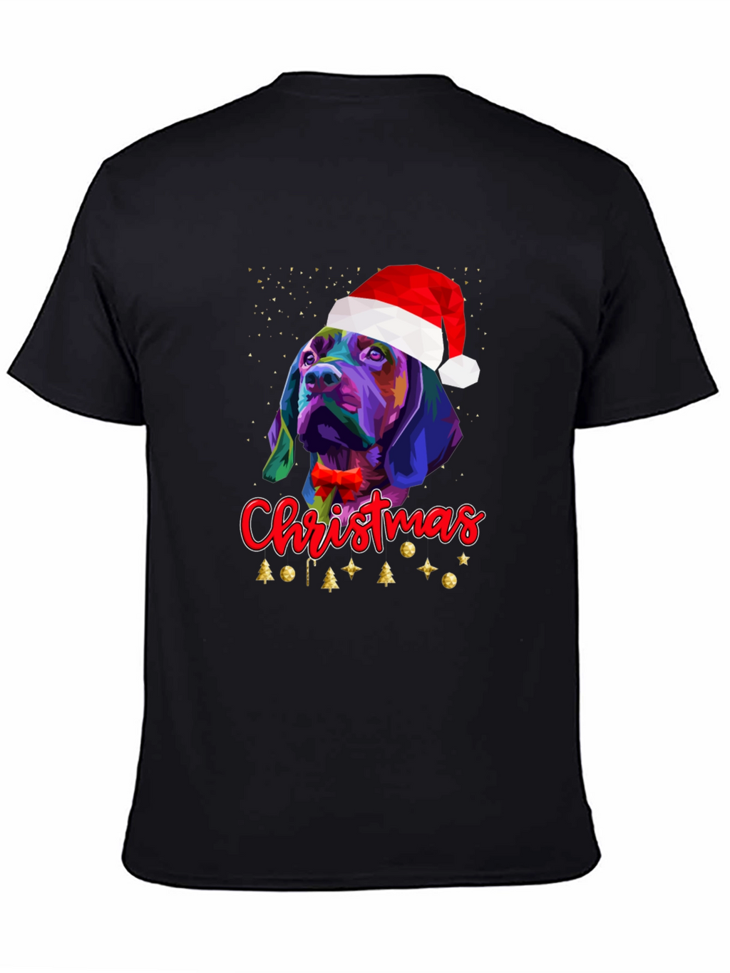 Christmas Dog T-Shirt Festive Graphic Tee