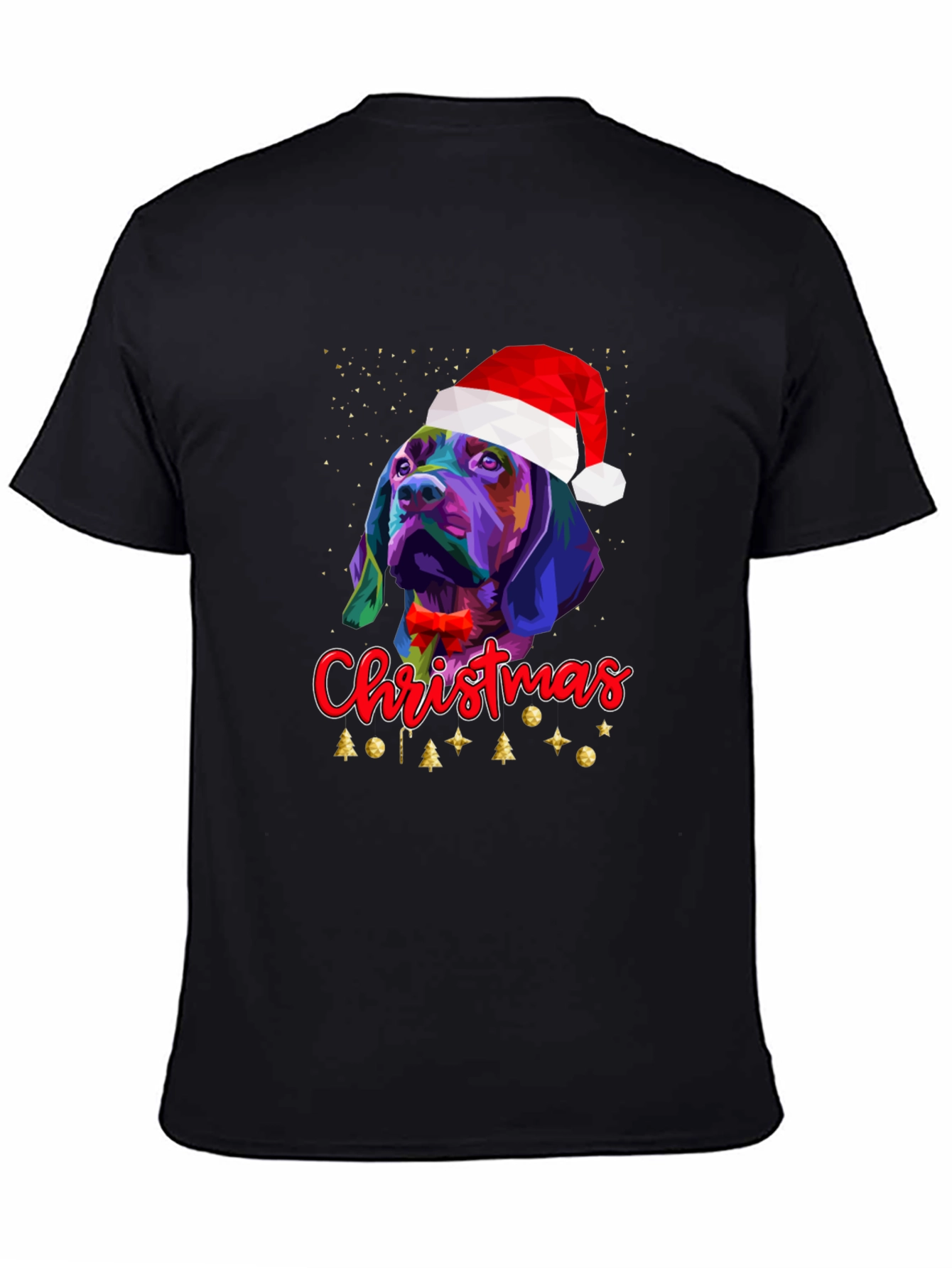 Christmas Dog T-Shirt Festive Graphic Tee