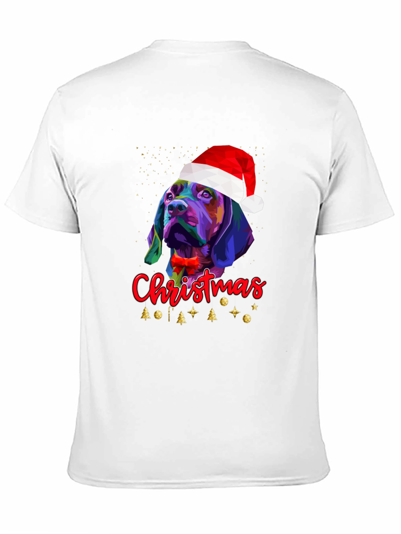 Christmas Dog T-Shirt Festive Graphic Tee