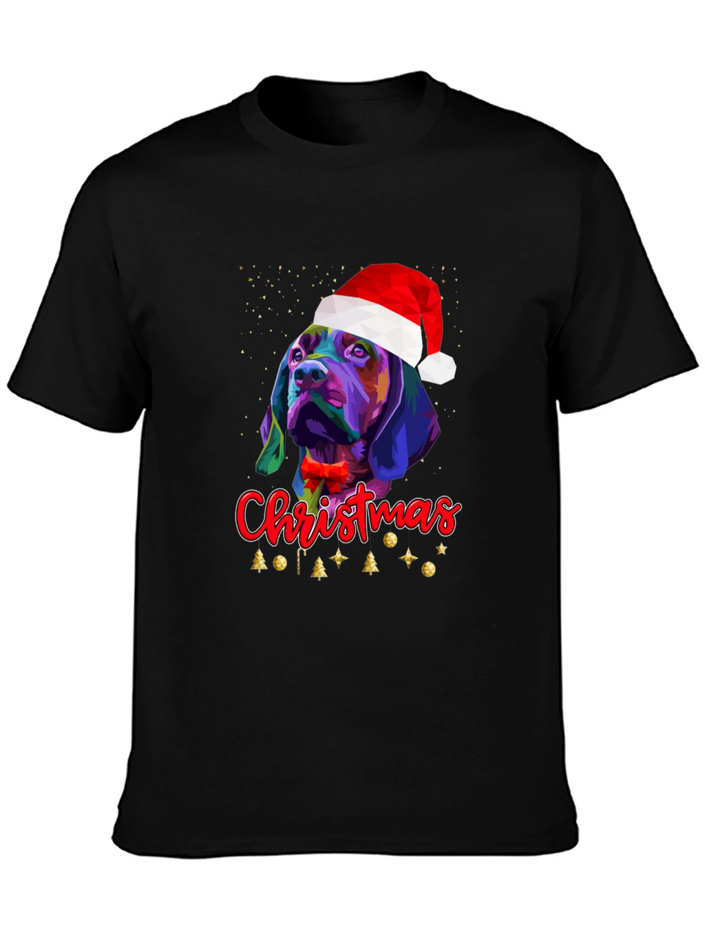 Christmas Dog T-Shirt Festive Graphic Tee