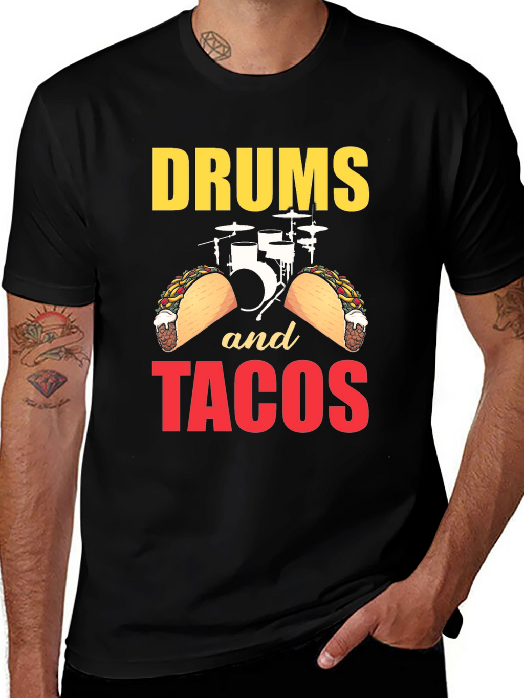 Drums and Tacos Graphic Tee