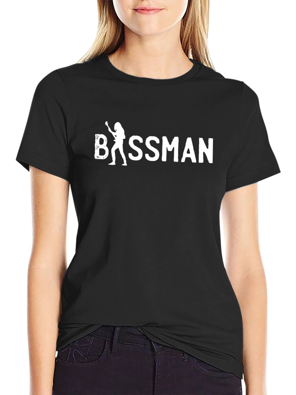 Bassman Graphic Tee - Black Cotton T-Shirt