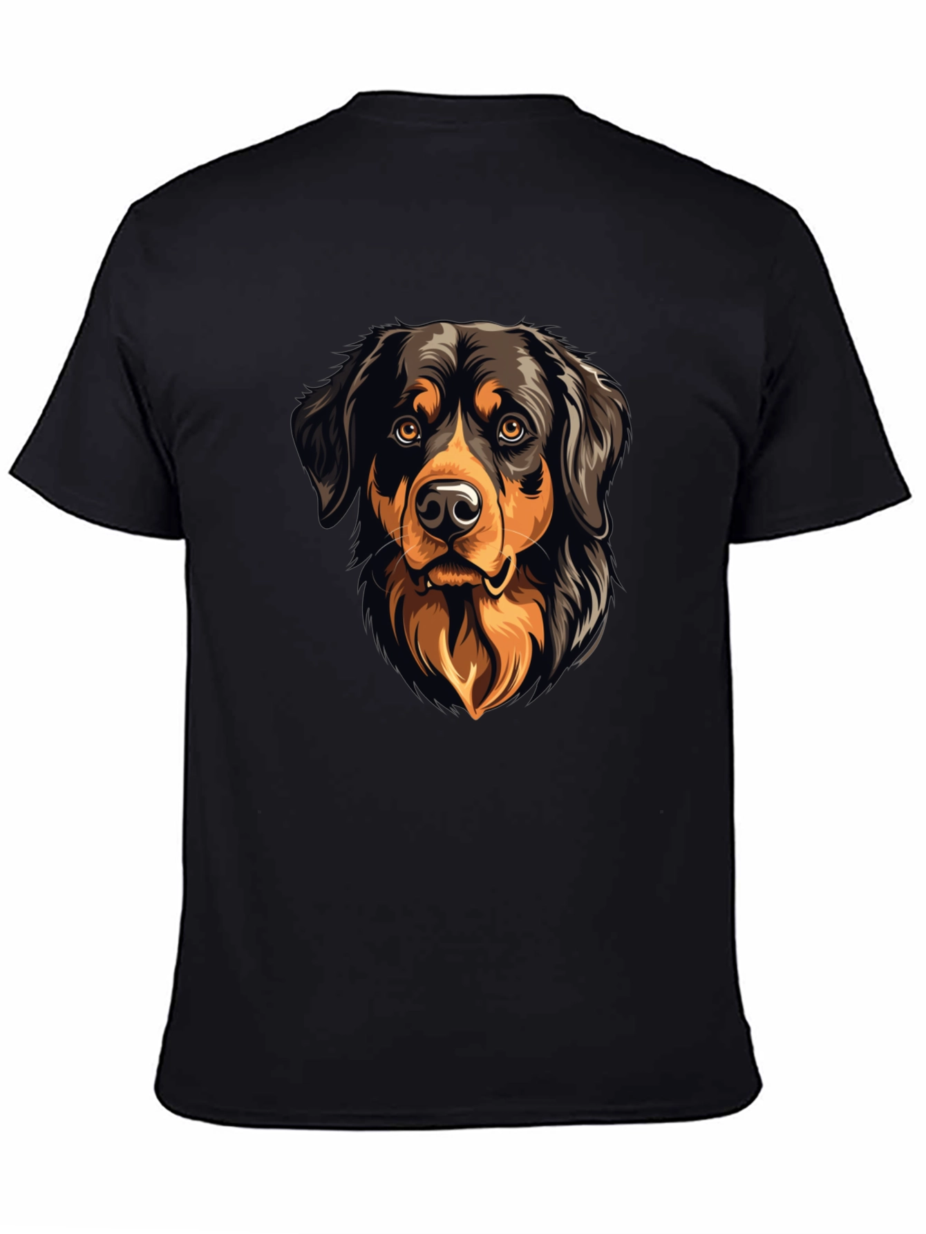 Dog Graphic Black T-Shirt