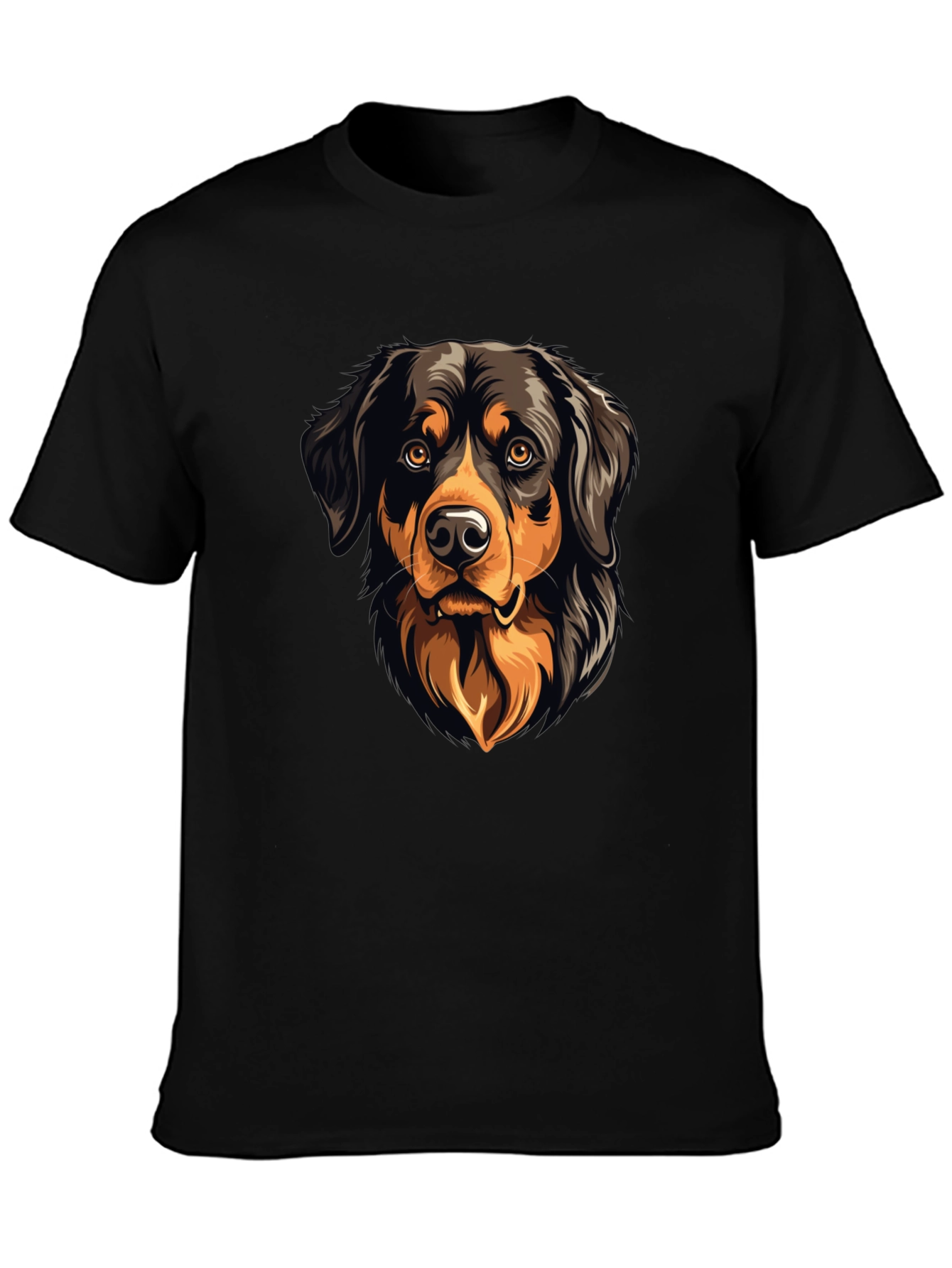 Dog Graphic Black T-Shirt