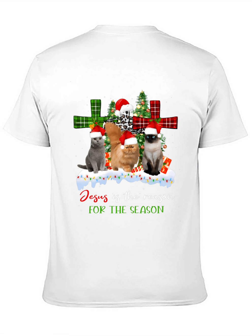 Jesus is the Reason Cat Christmas T-Shirt