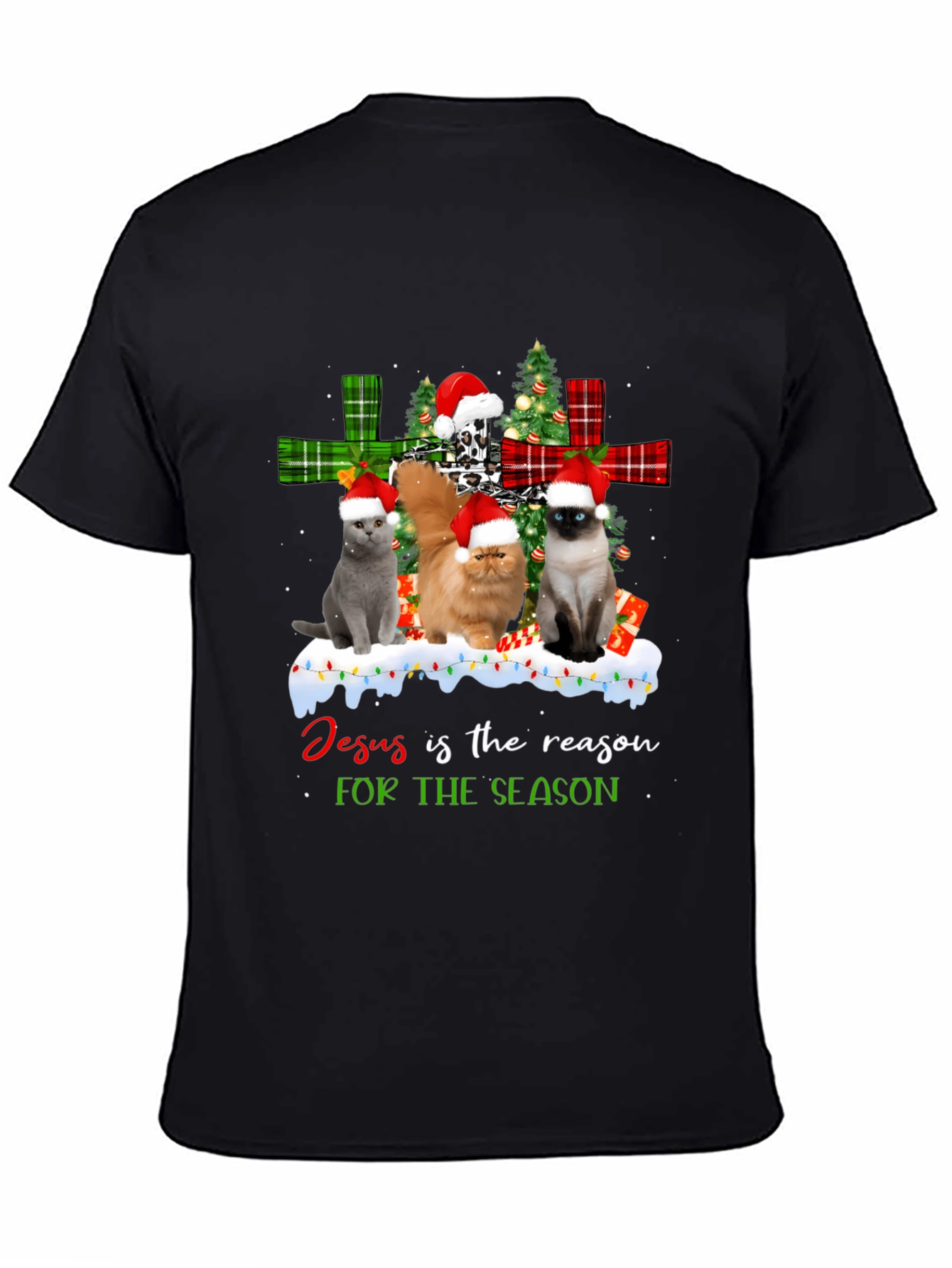 Jesus is the Reason Cat Christmas T-Shirt