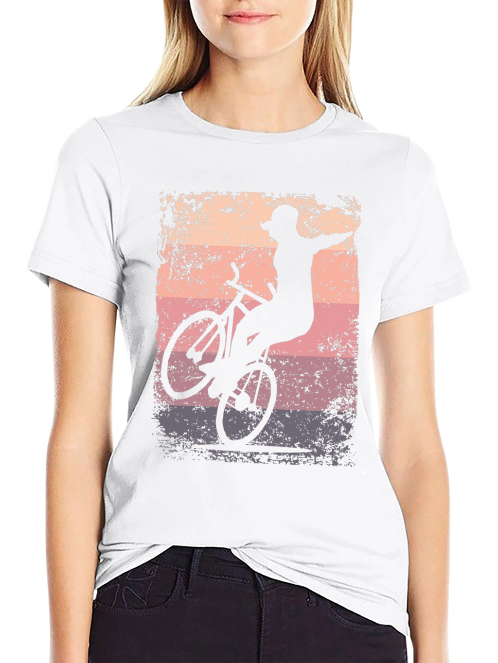Bicycle Stunt T-Shirt - Retro Design