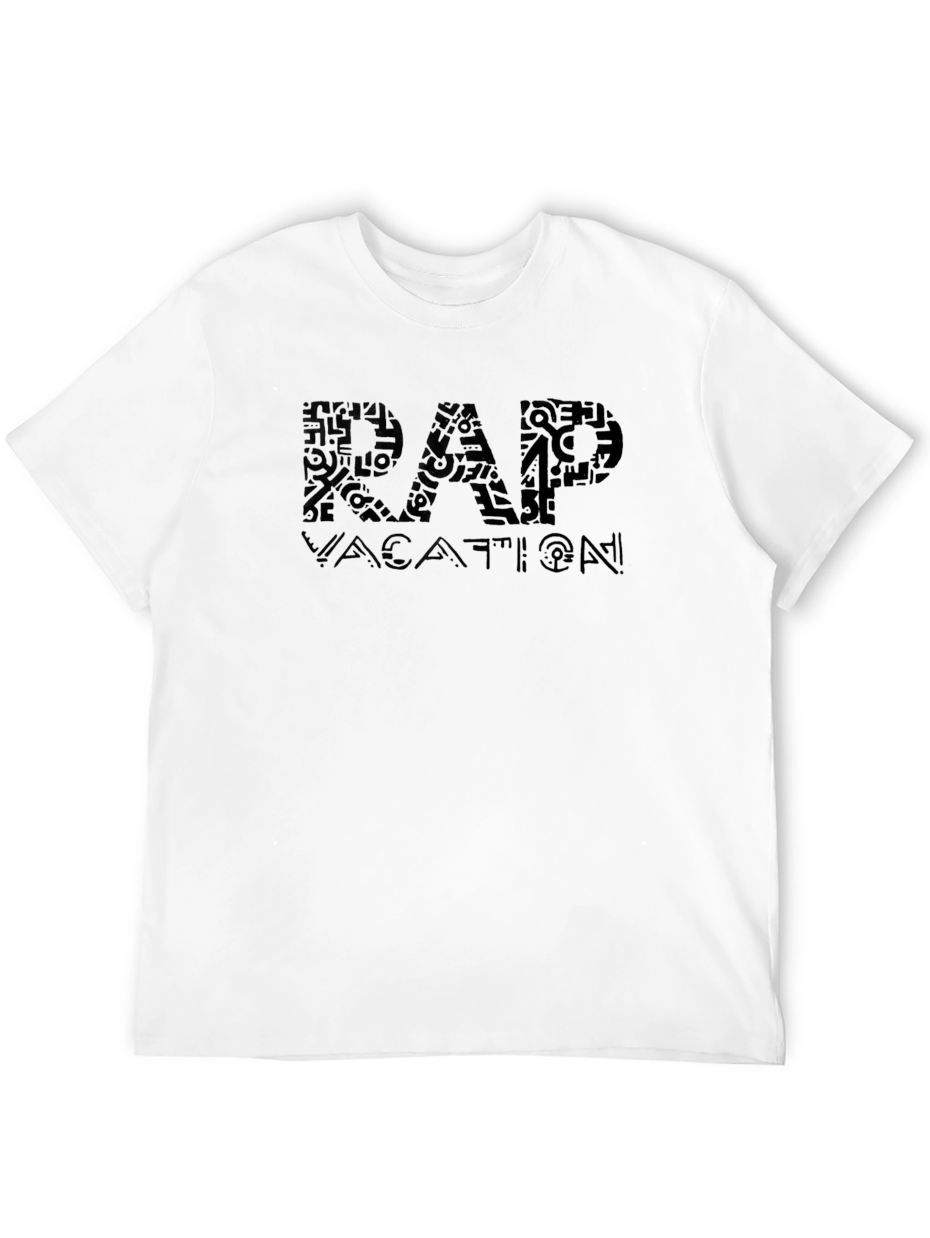 RAP Vacation Black Crew Neck T-Shirt