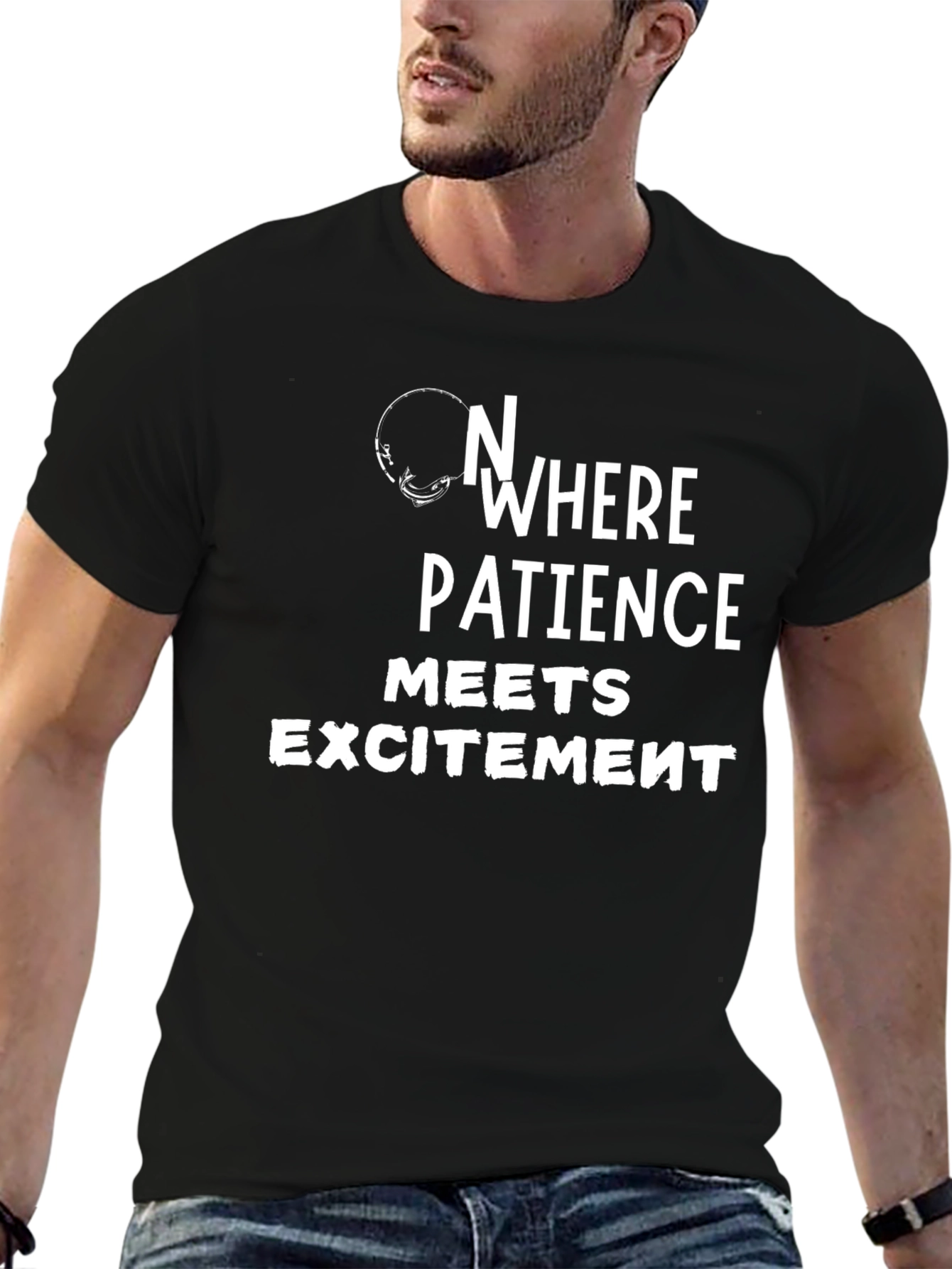 Nowhere Patience Meets Excitement Black T-Shirt