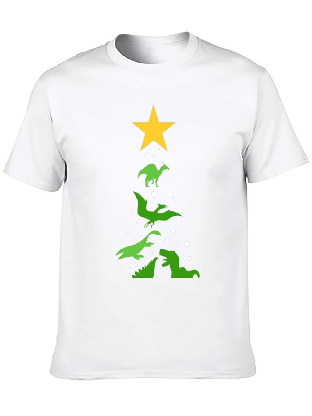 Dinosaur Christmas Tree T-Shirt