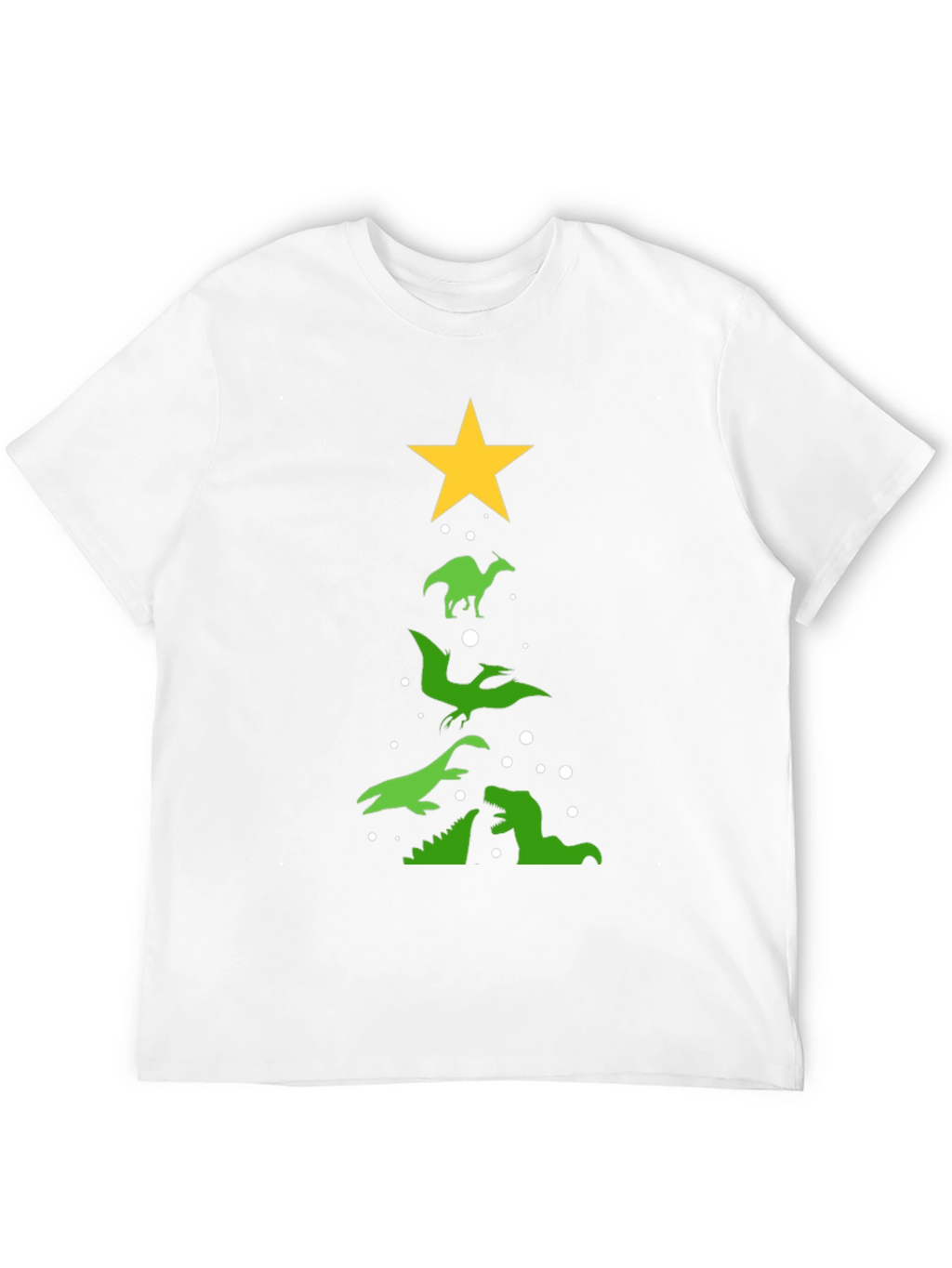 Dinosaur Christmas Tree T-Shirt
