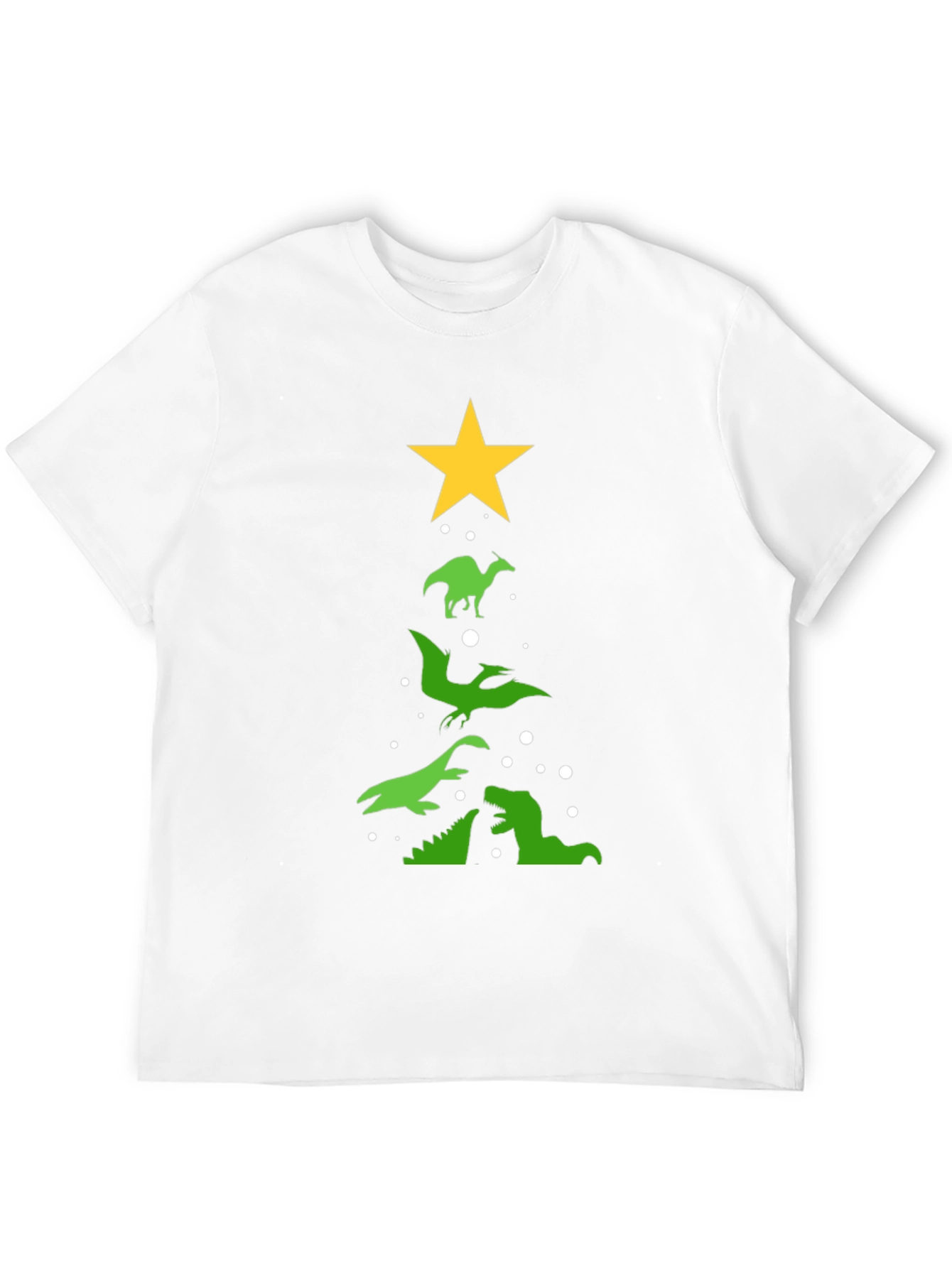 Dinosaur Christmas Tree T-Shirt