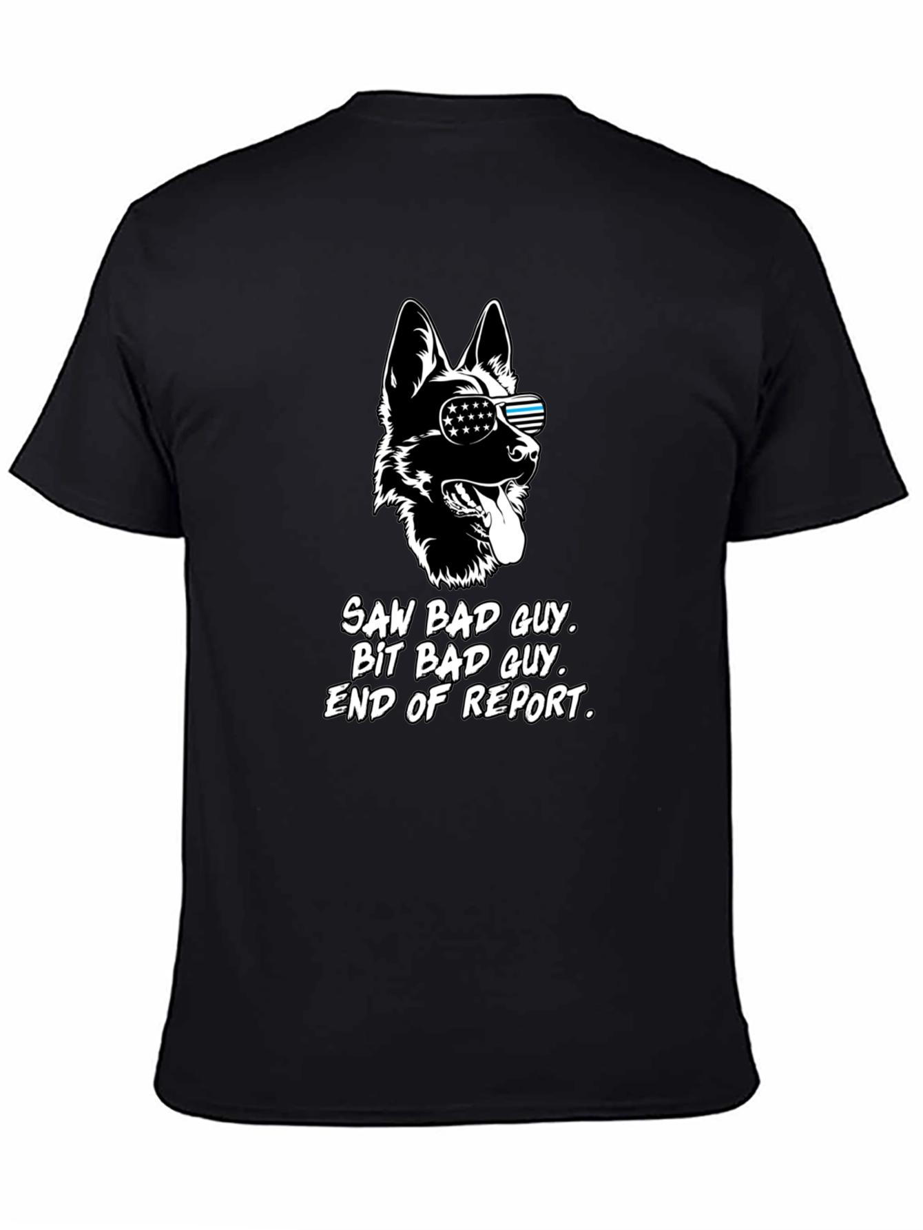 K9 Unit T-Shirt Saw Bad Guy Dog Design