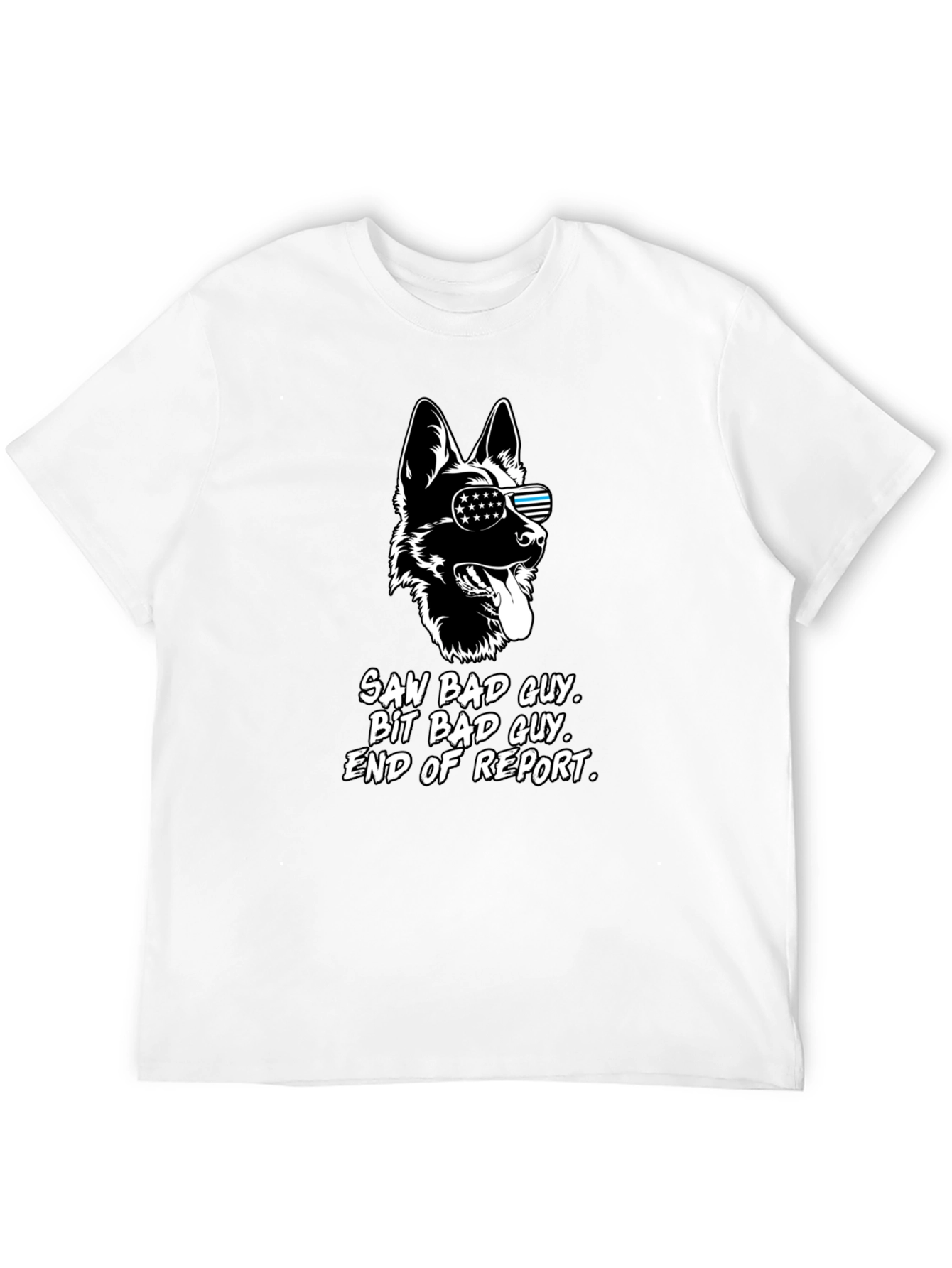 K9 Unit T-Shirt Saw Bad Guy Dog Design