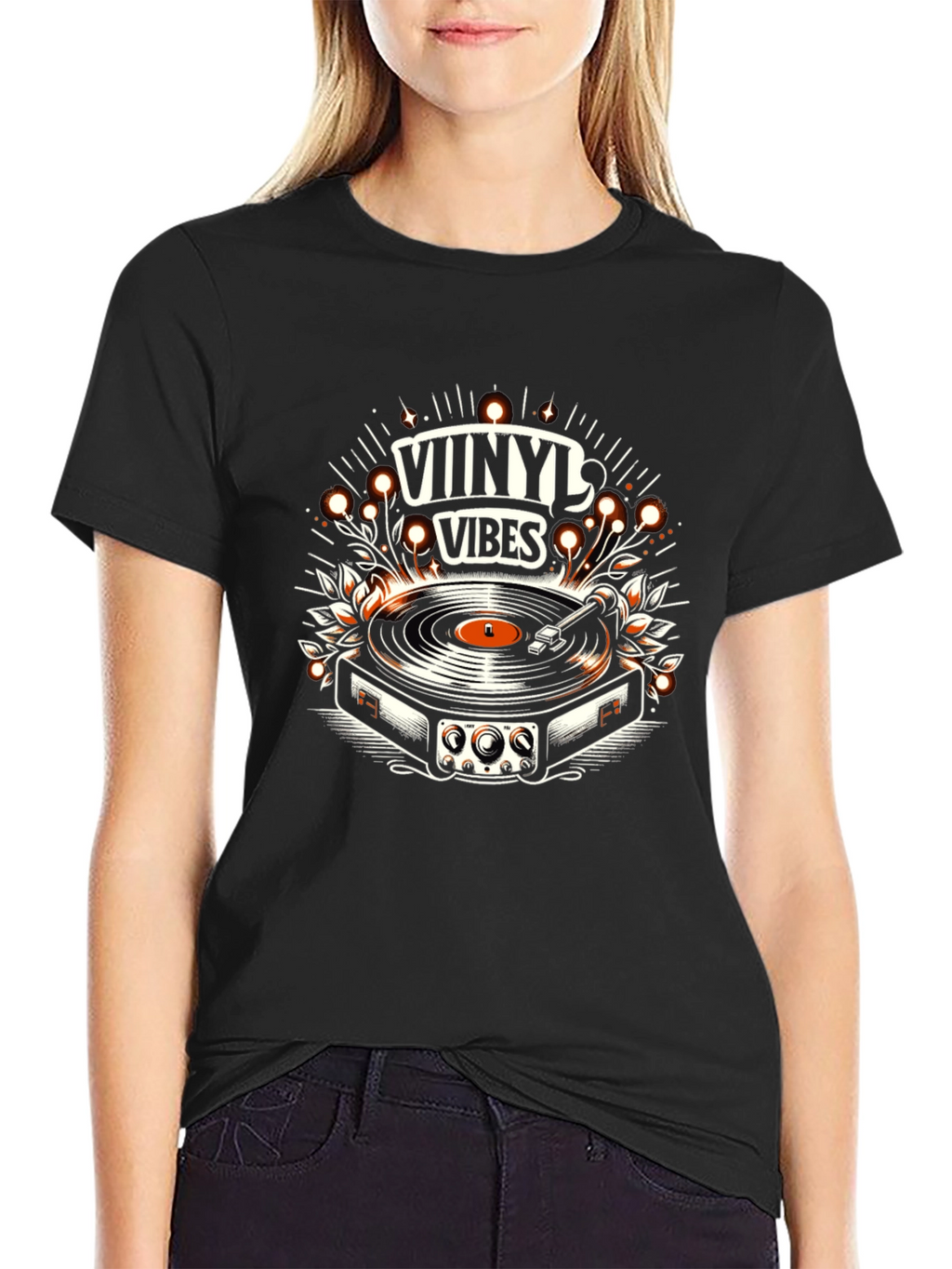 Vinyl Vibes Graphic Tee - Music Lover T-Shirt