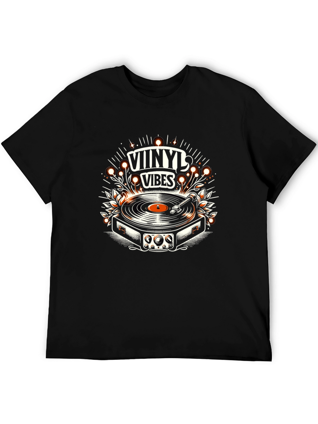 Vinyl Vibes Graphic Tee - Music Lover T-Shirt