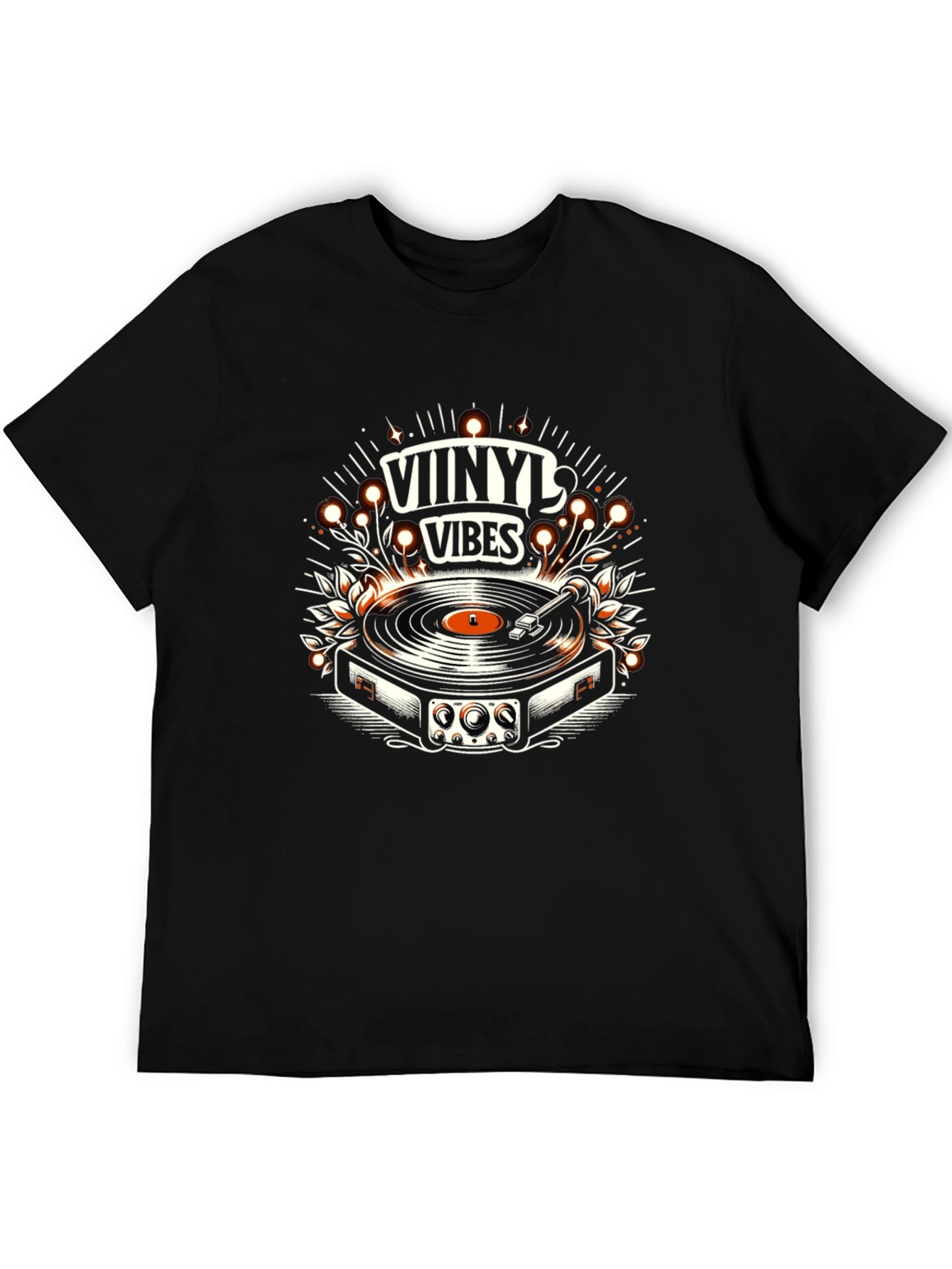 Vinyl Vibes Graphic Tee - Music Lover T-Shirt