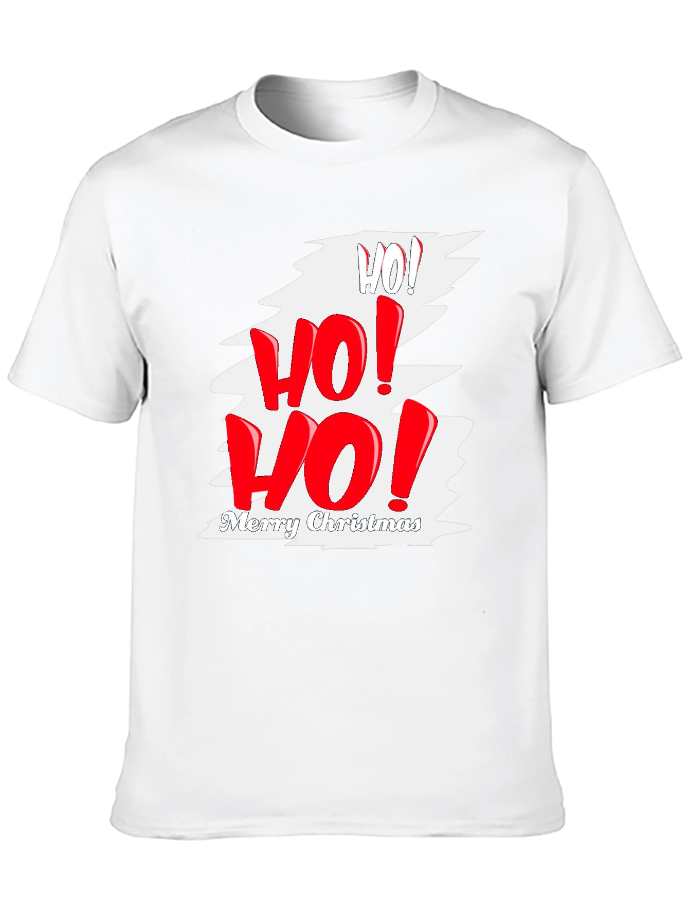 Ho! Ho! Ho! Merry Christmas Black Graphic Tee