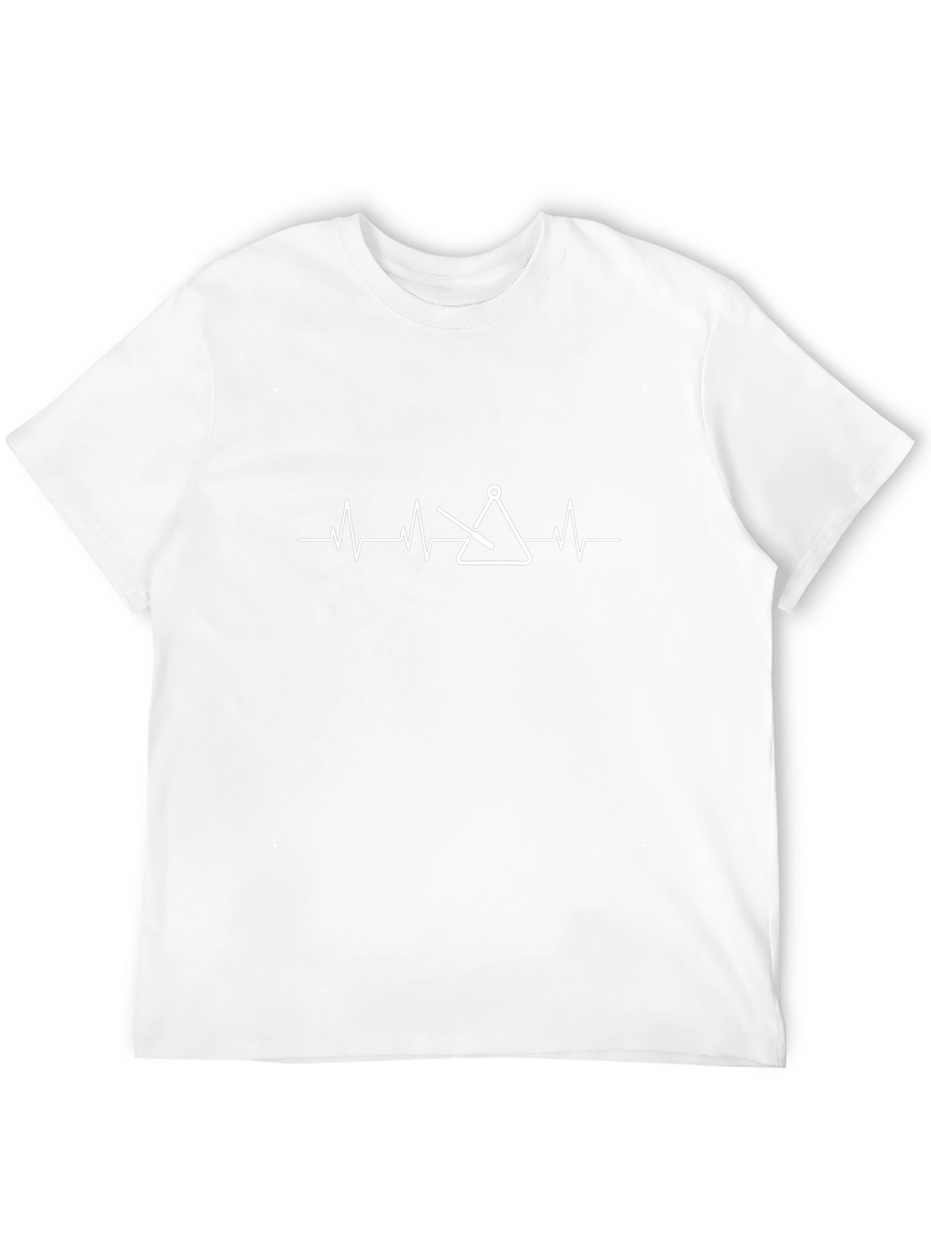 Triangle Instrument Heartbeat T-Shirt - Music Lover Tee