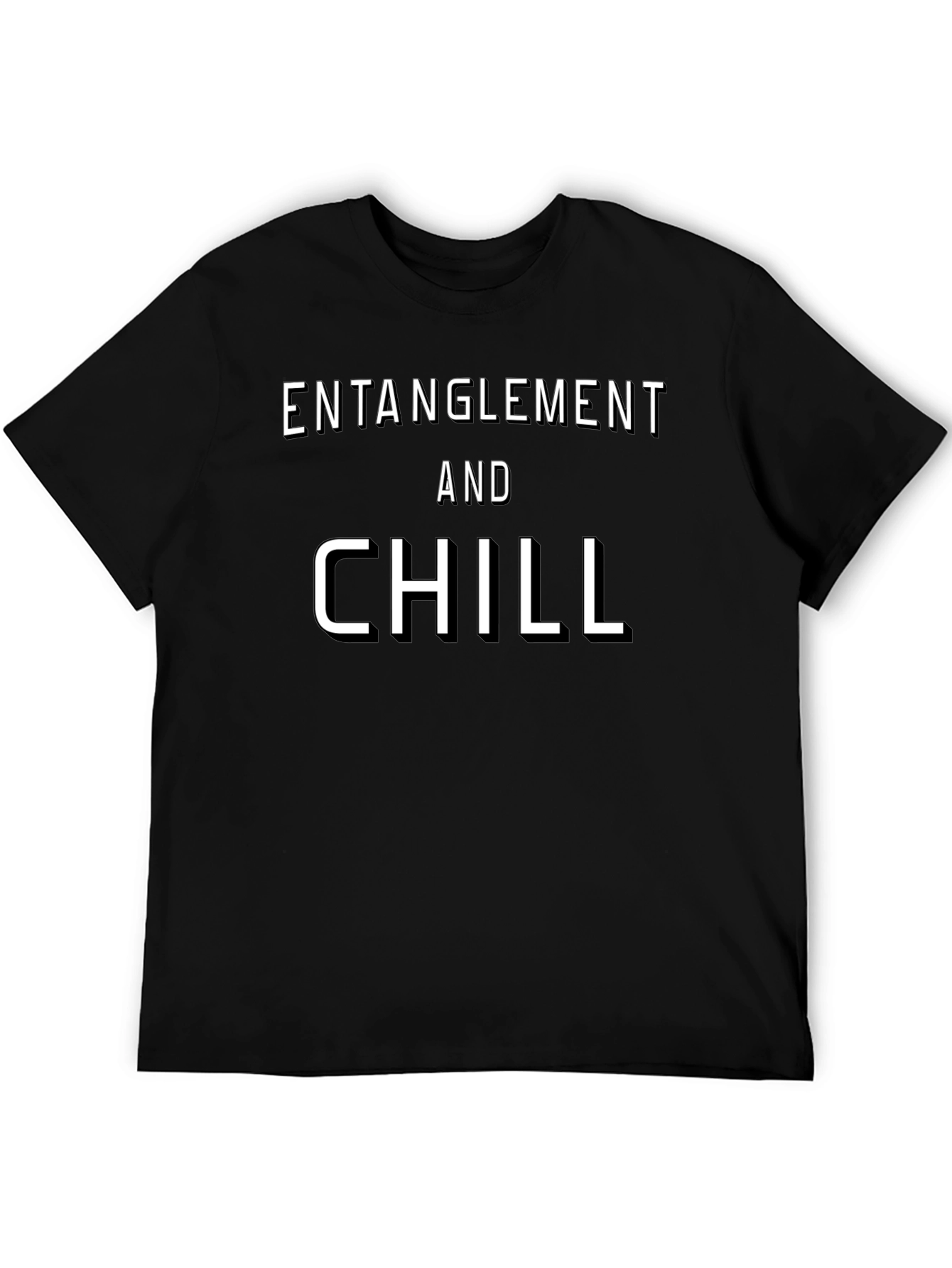 Entanglement and Chill Graphic Tee - Black