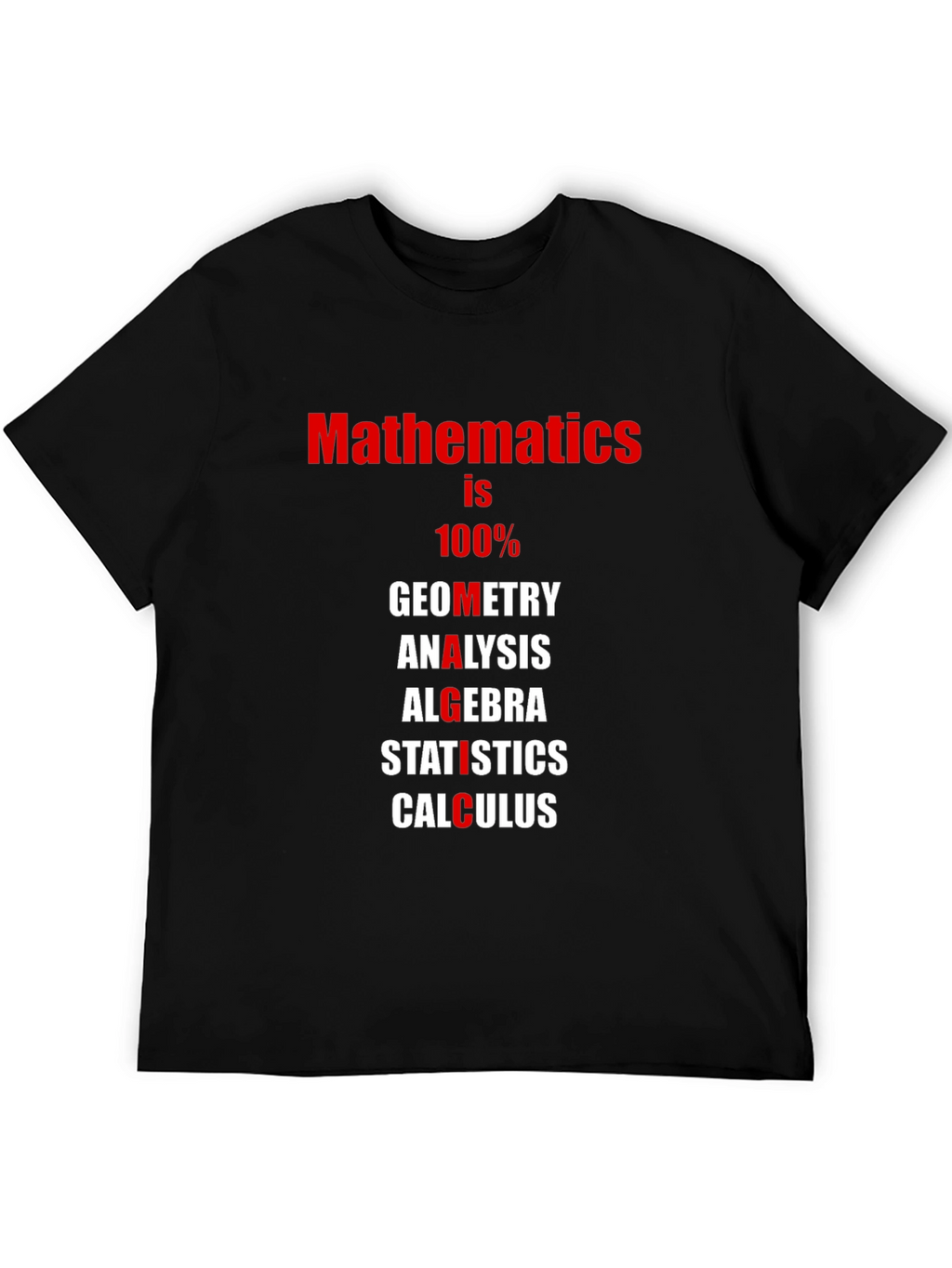 Mathematics T-Shirt: Geometry Algebra Calculus