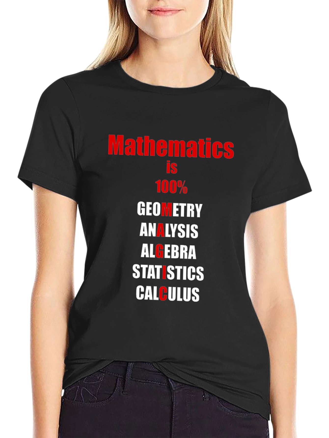 Mathematics T-Shirt: Geometry Algebra Calculus