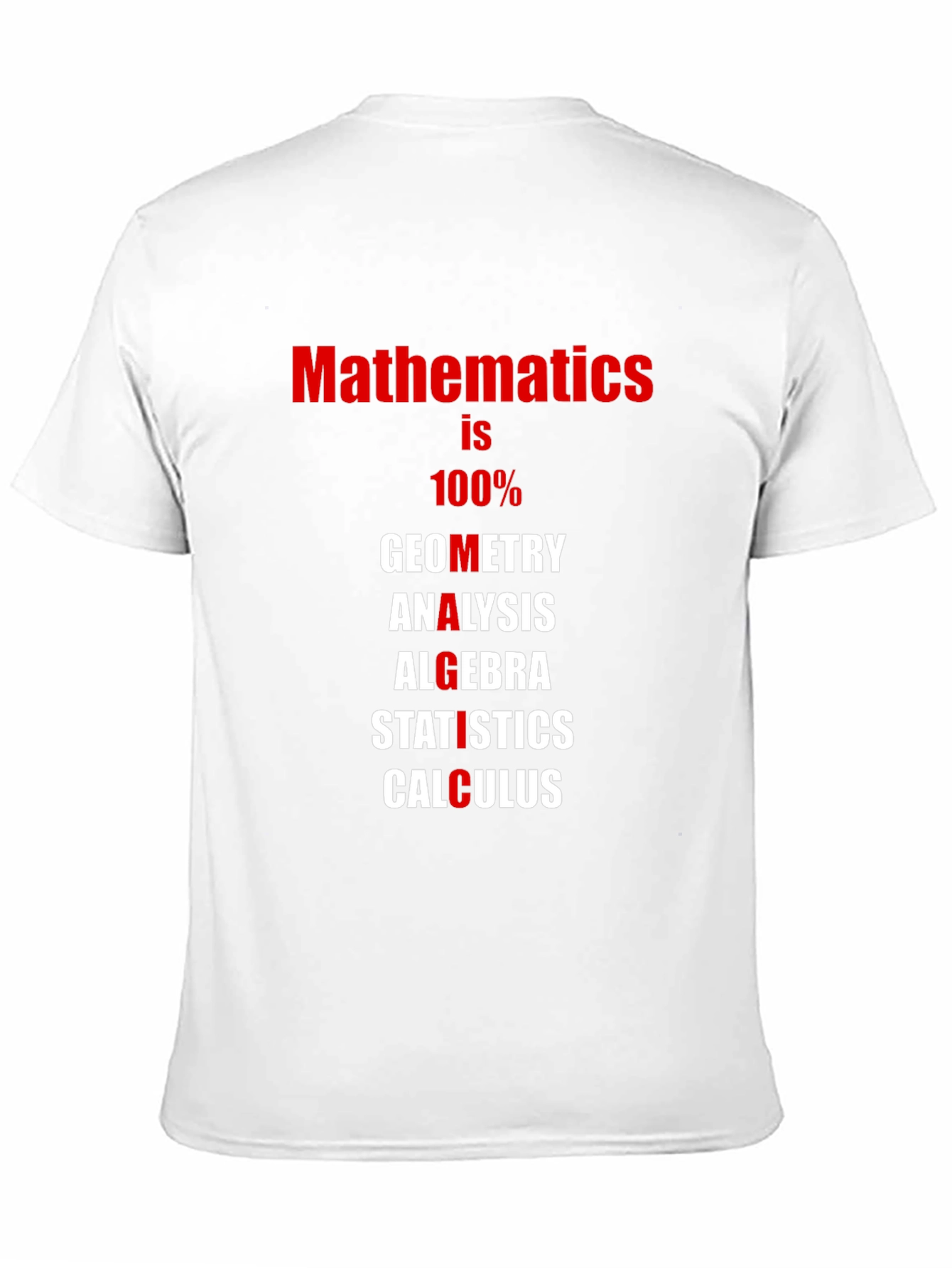Mathematics T-Shirt: Geometry Algebra Calculus
