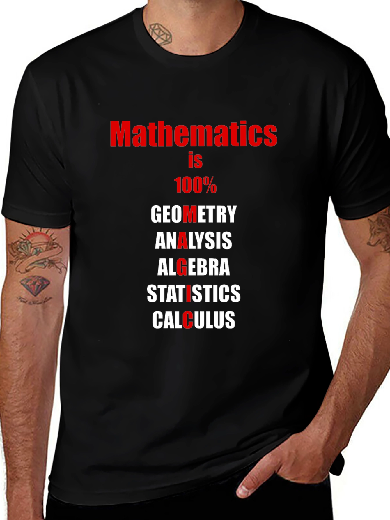 Mathematics T-Shirt: Geometry Algebra Calculus