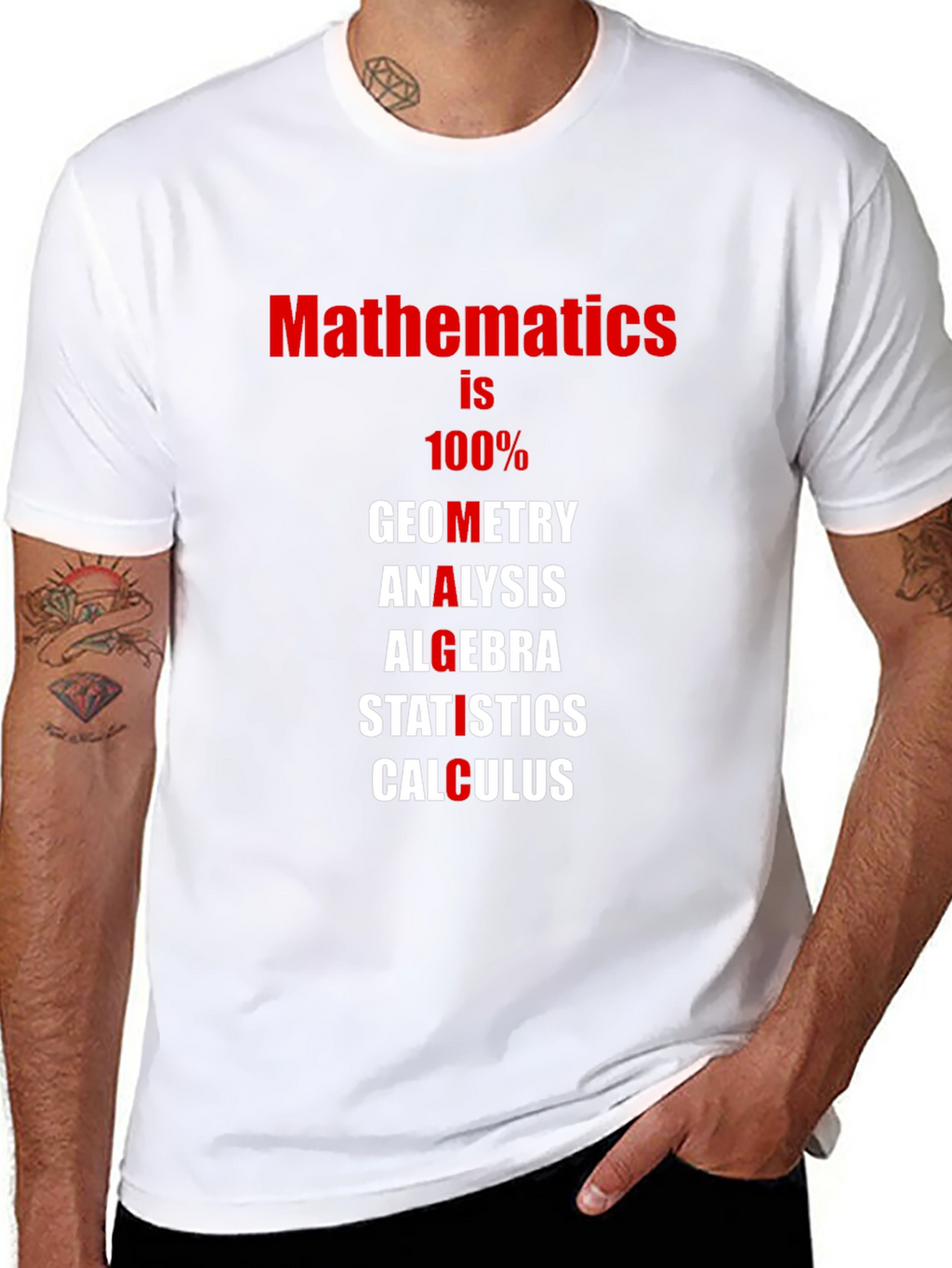 Mathematics T-Shirt: Geometry Algebra Calculus
