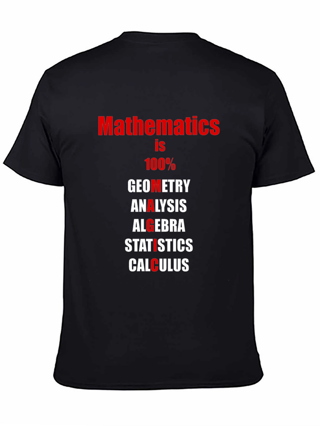 Mathematics T-Shirt: Geometry Algebra Calculus