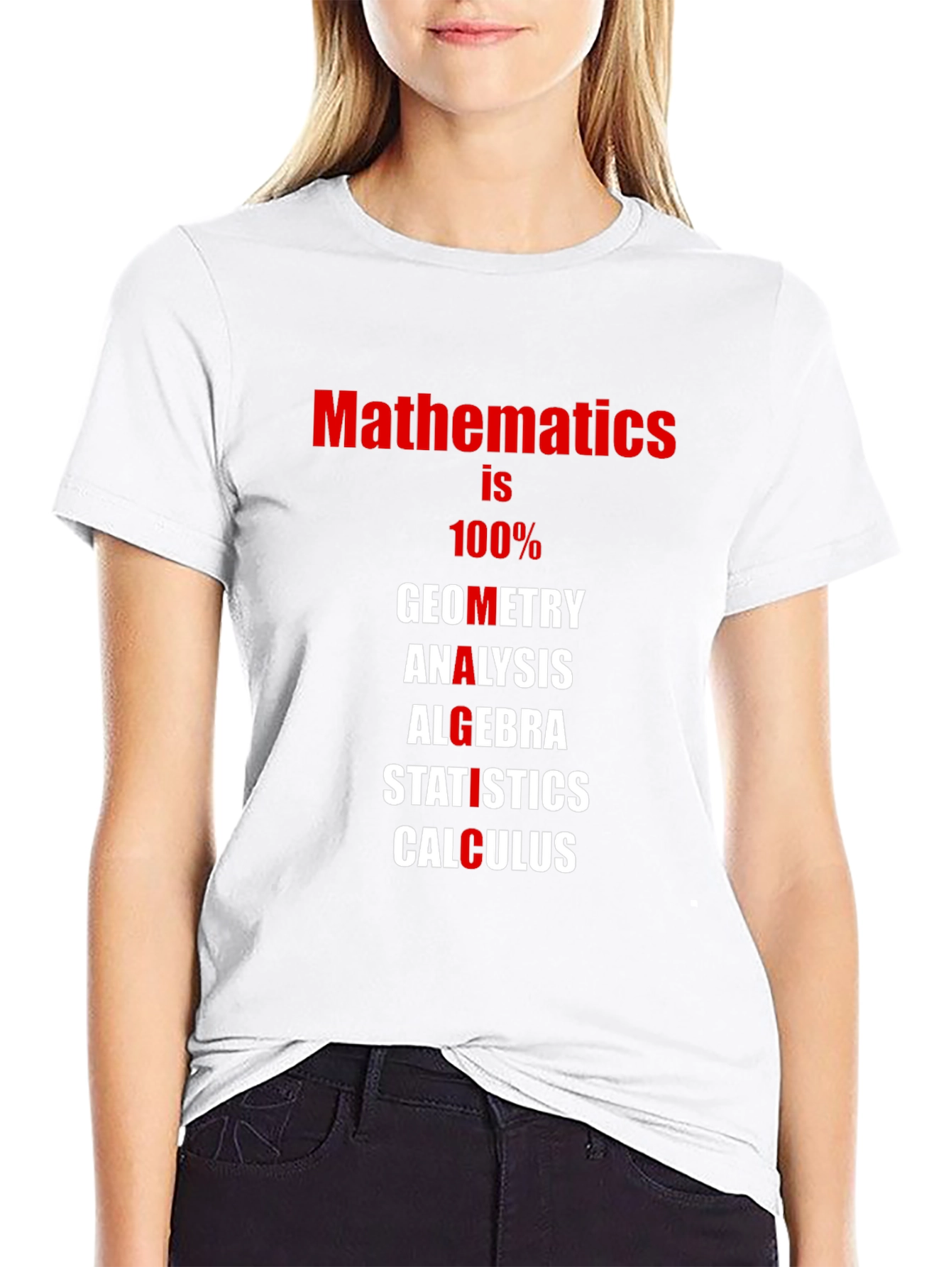 Mathematics T-Shirt: Geometry Algebra Calculus