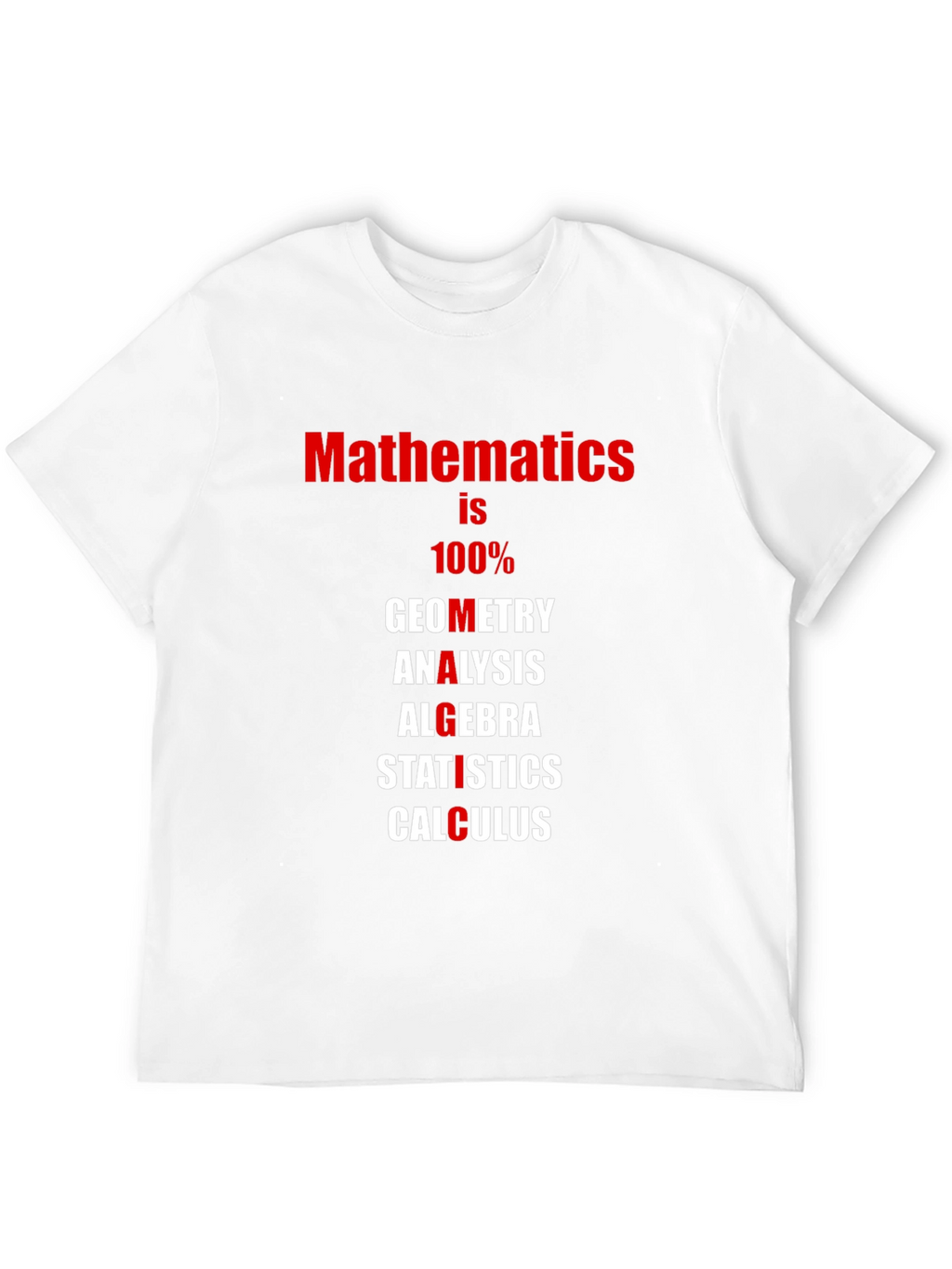 Mathematics T-Shirt: Geometry Algebra Calculus