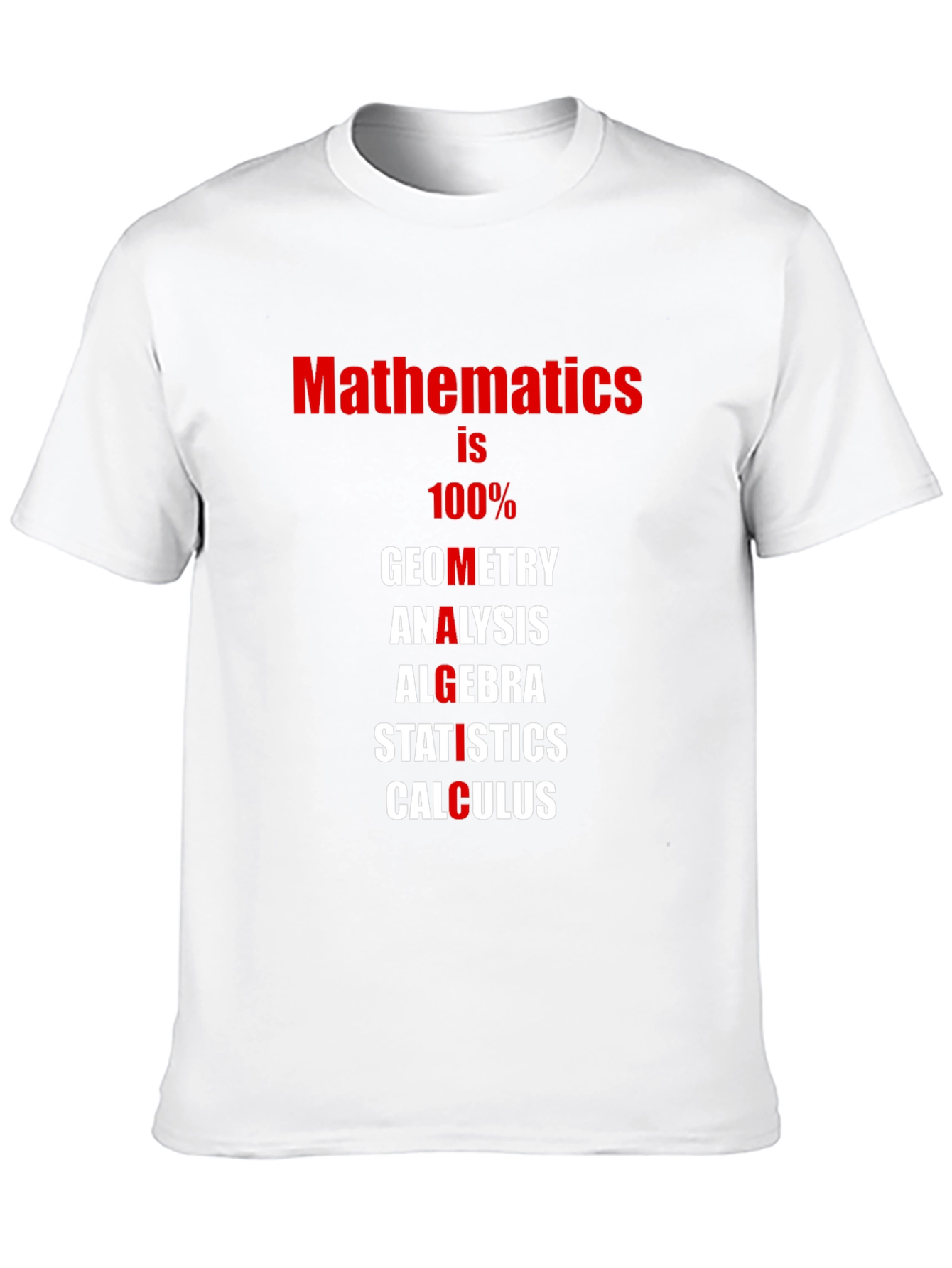 Mathematics T-Shirt: Geometry Algebra Calculus