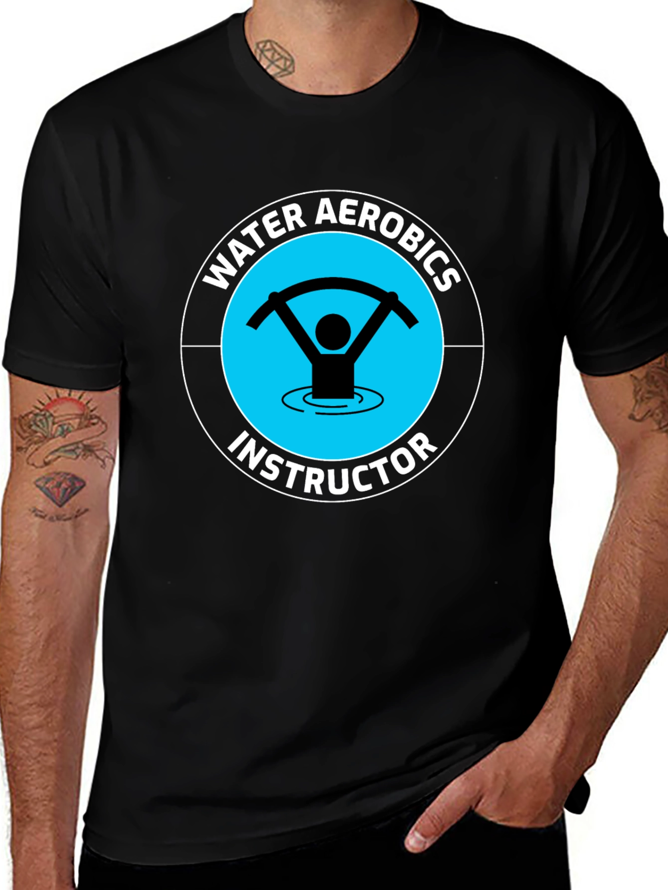 Water Aerobics Instructor Graphic T-Shirt