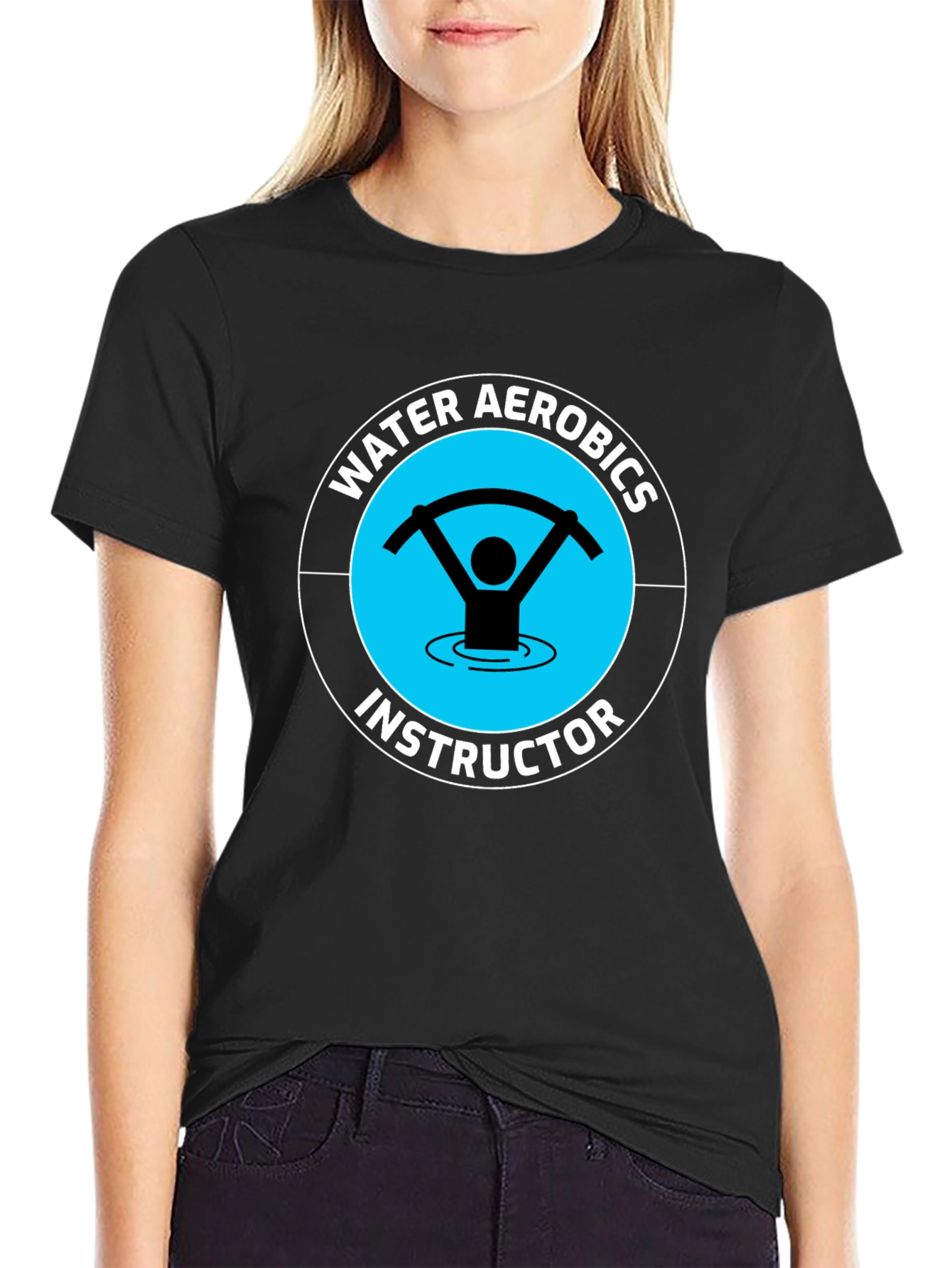 Water Aerobics Instructor Graphic T-Shirt