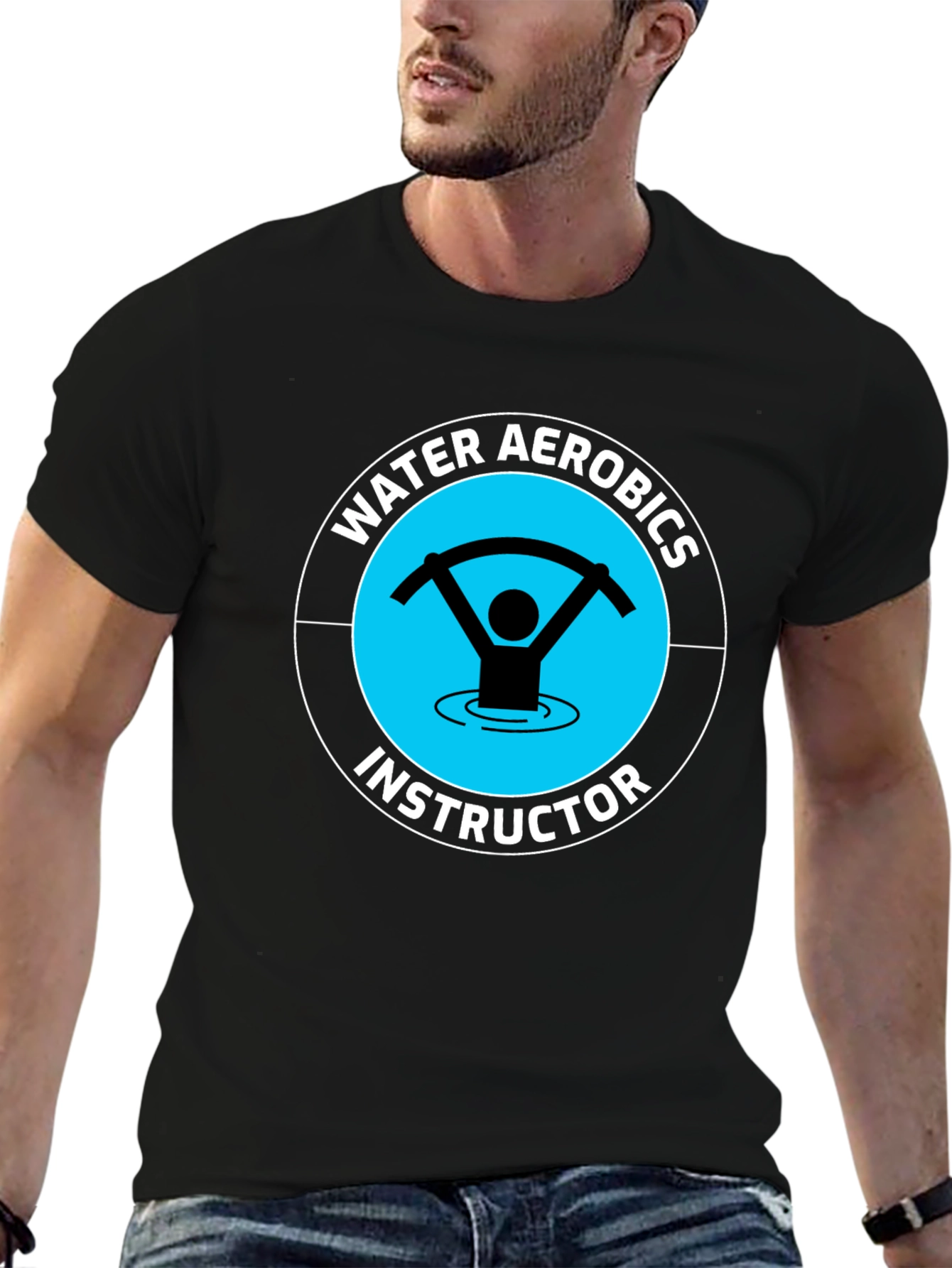 Water Aerobics Instructor Graphic T-Shirt