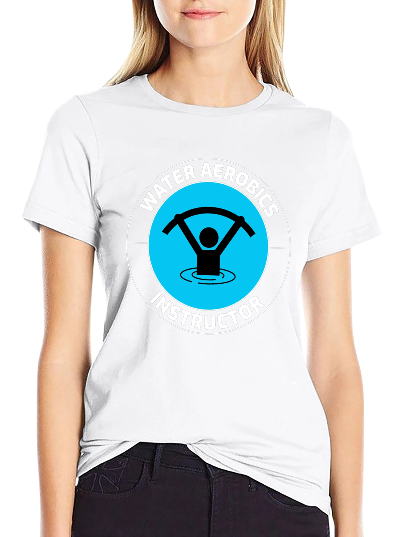 Water Aerobics Instructor Graphic T-Shirt