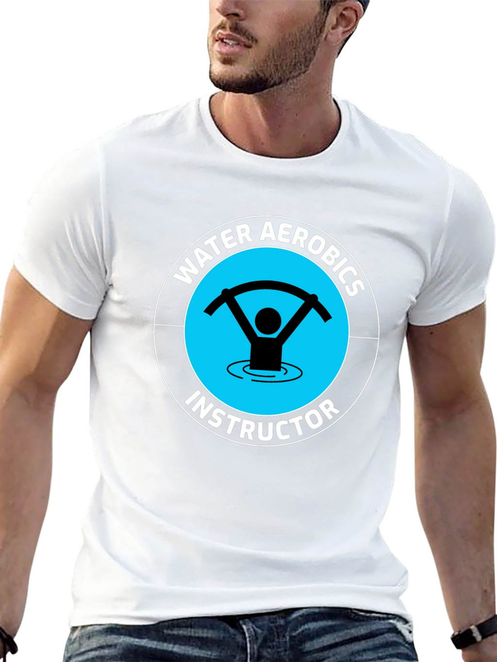 Water Aerobics Instructor Graphic T-Shirt