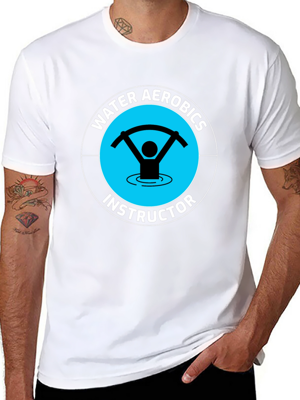Water Aerobics Instructor Graphic T-Shirt