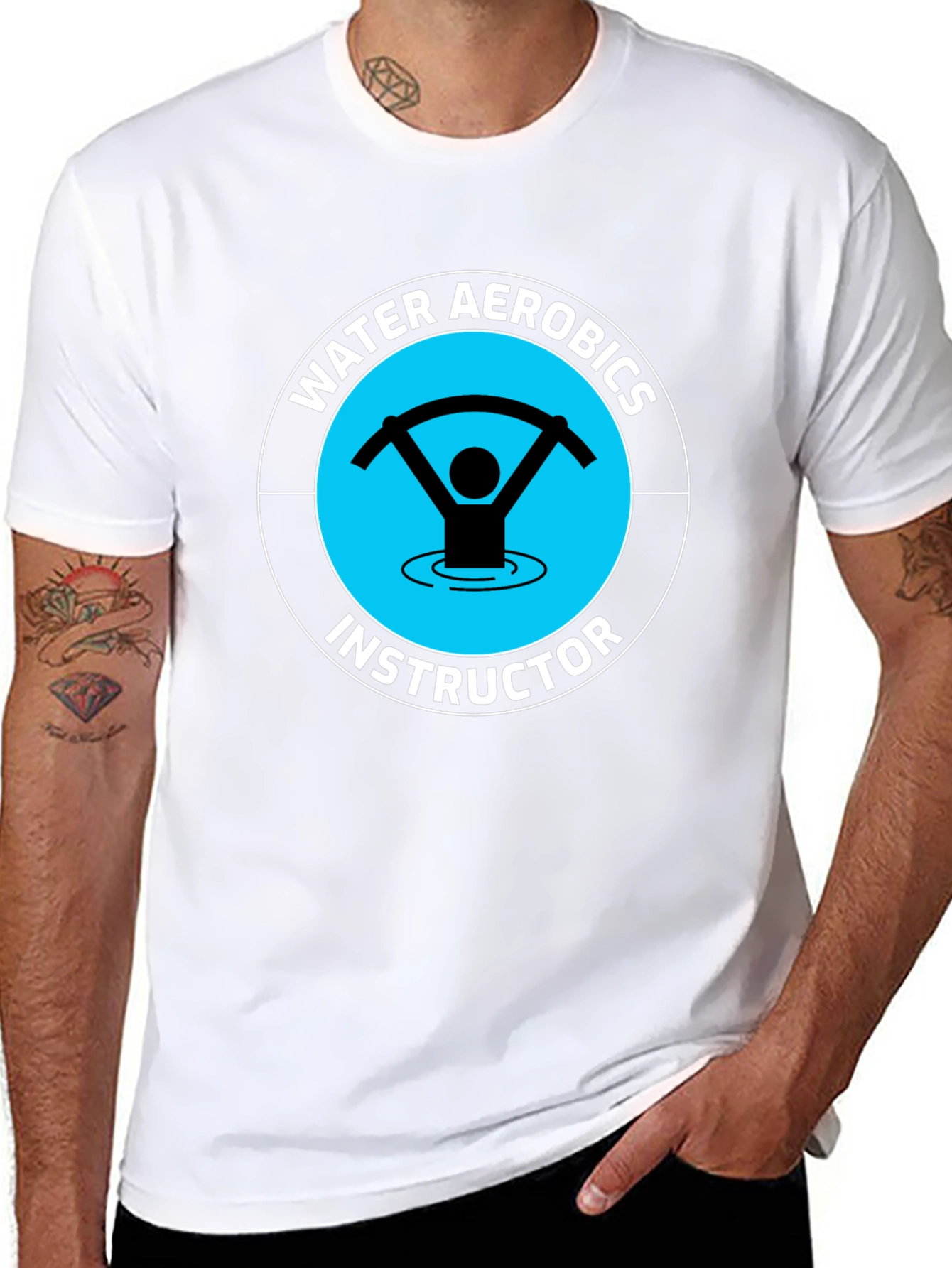 Water Aerobics Instructor Graphic T-Shirt