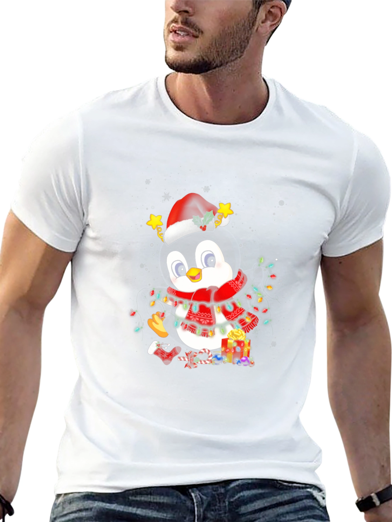 Festive Penguin Christmas T-Shirt