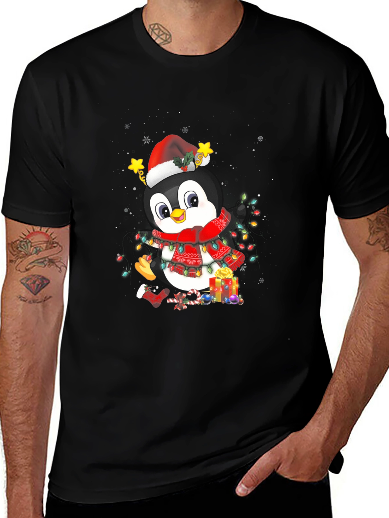 Festive Penguin Christmas T-Shirt
