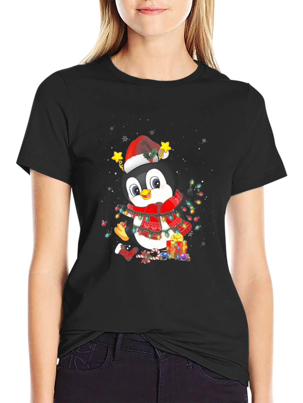 Festive Penguin Christmas T-Shirt