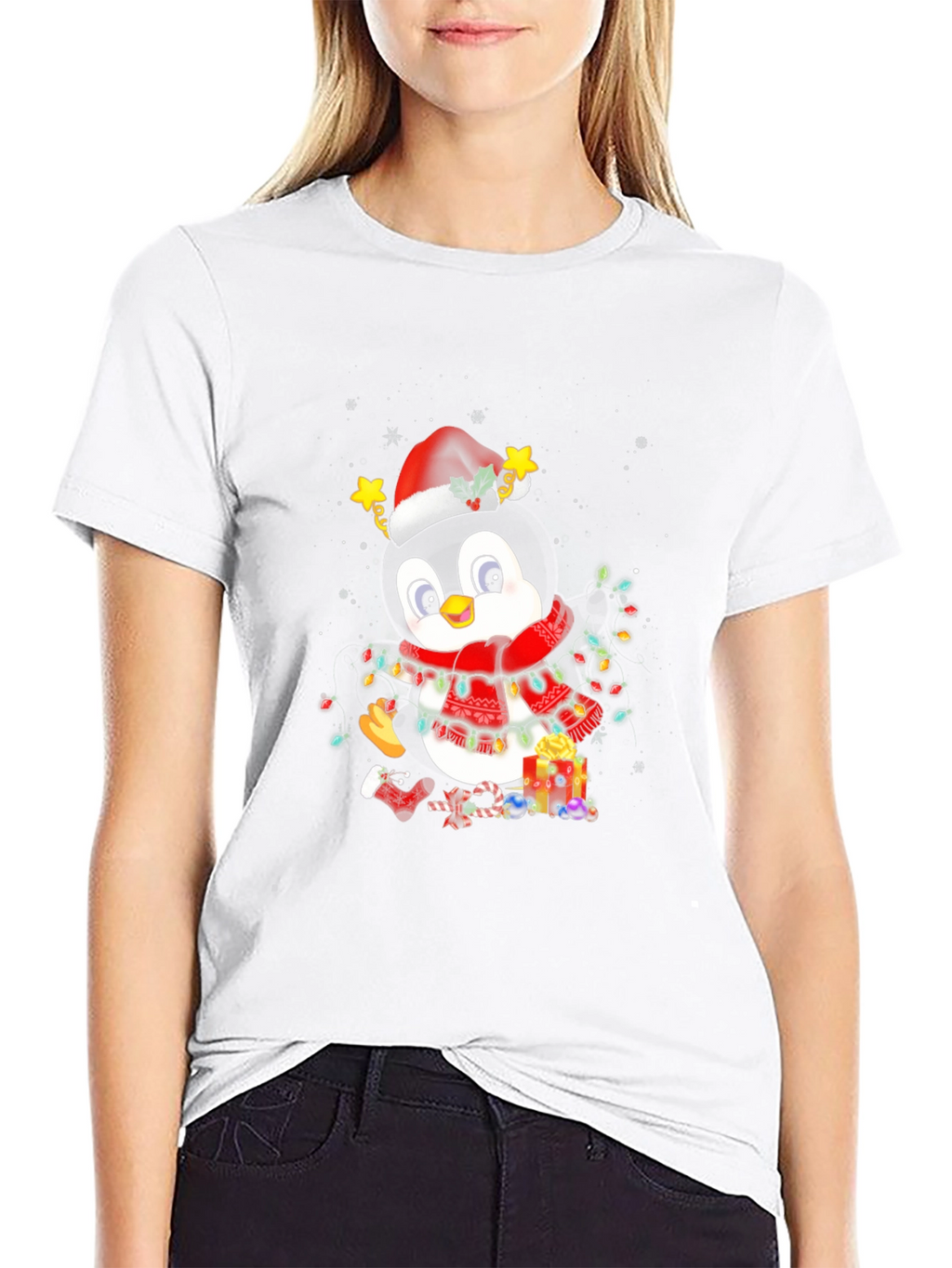Festive Penguin Christmas T-Shirt