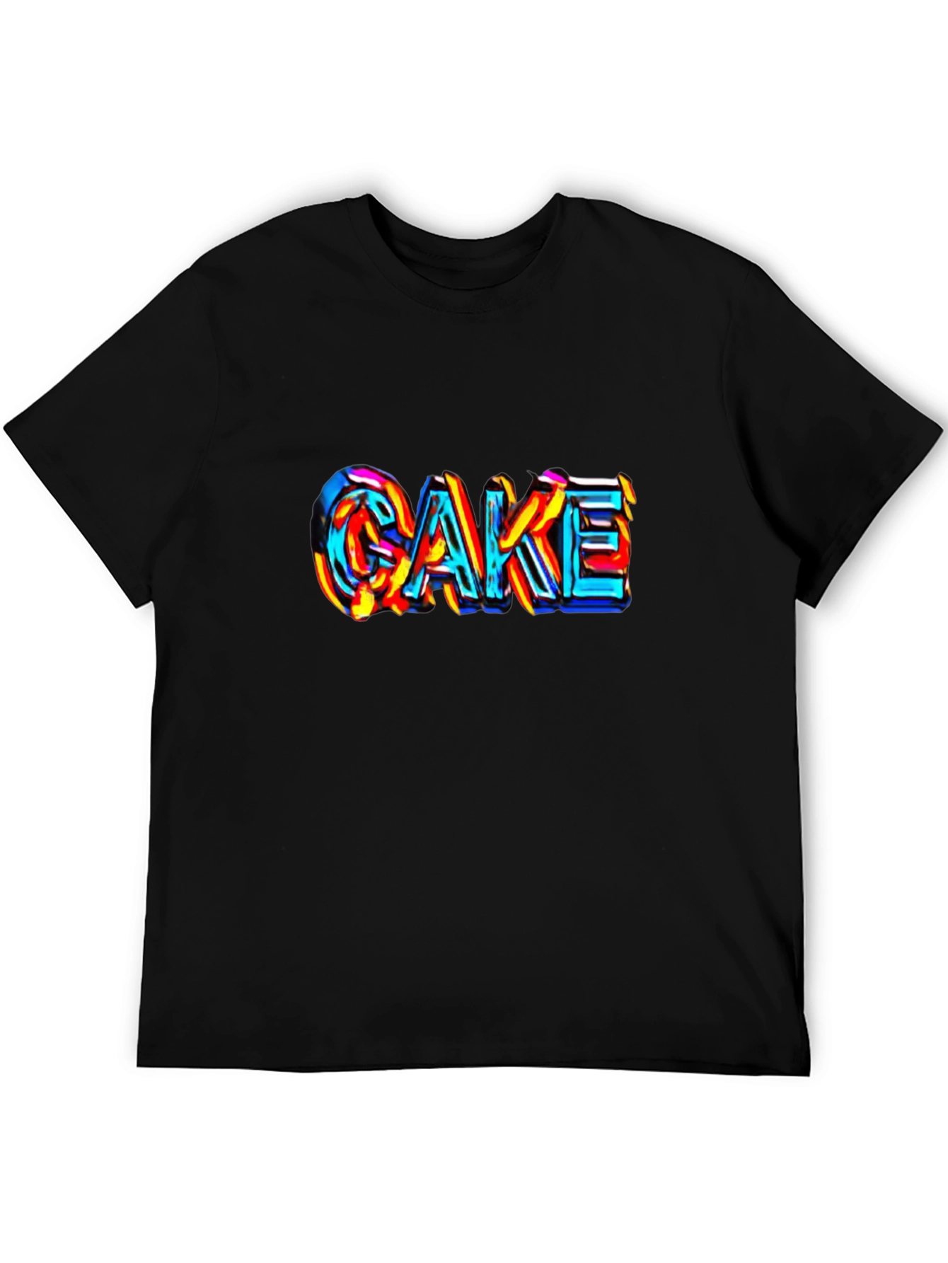 Cake Graphic Tee - Unique Colorful Design